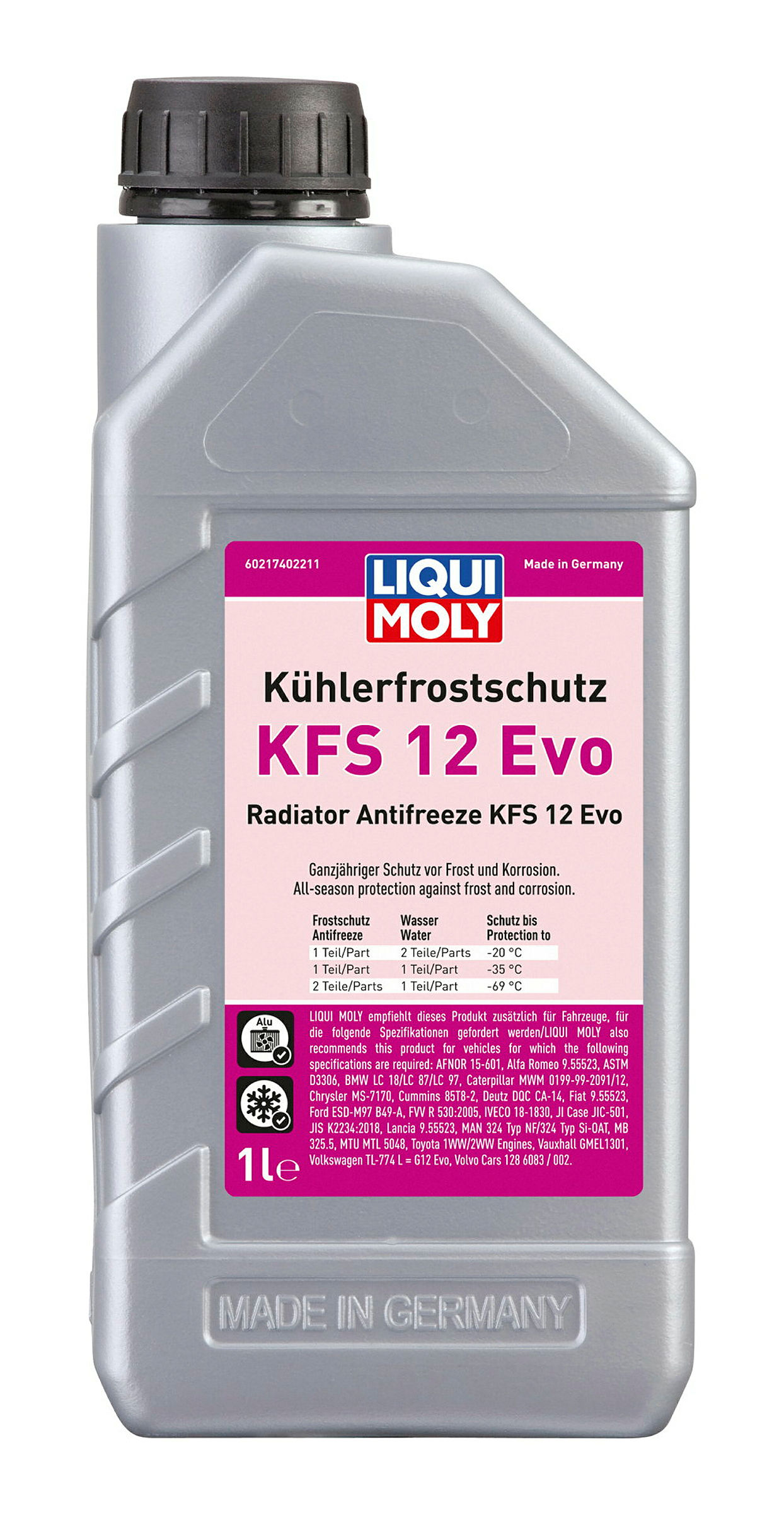 Kühlerfrostschutz KFS12 Evo 1 Liter