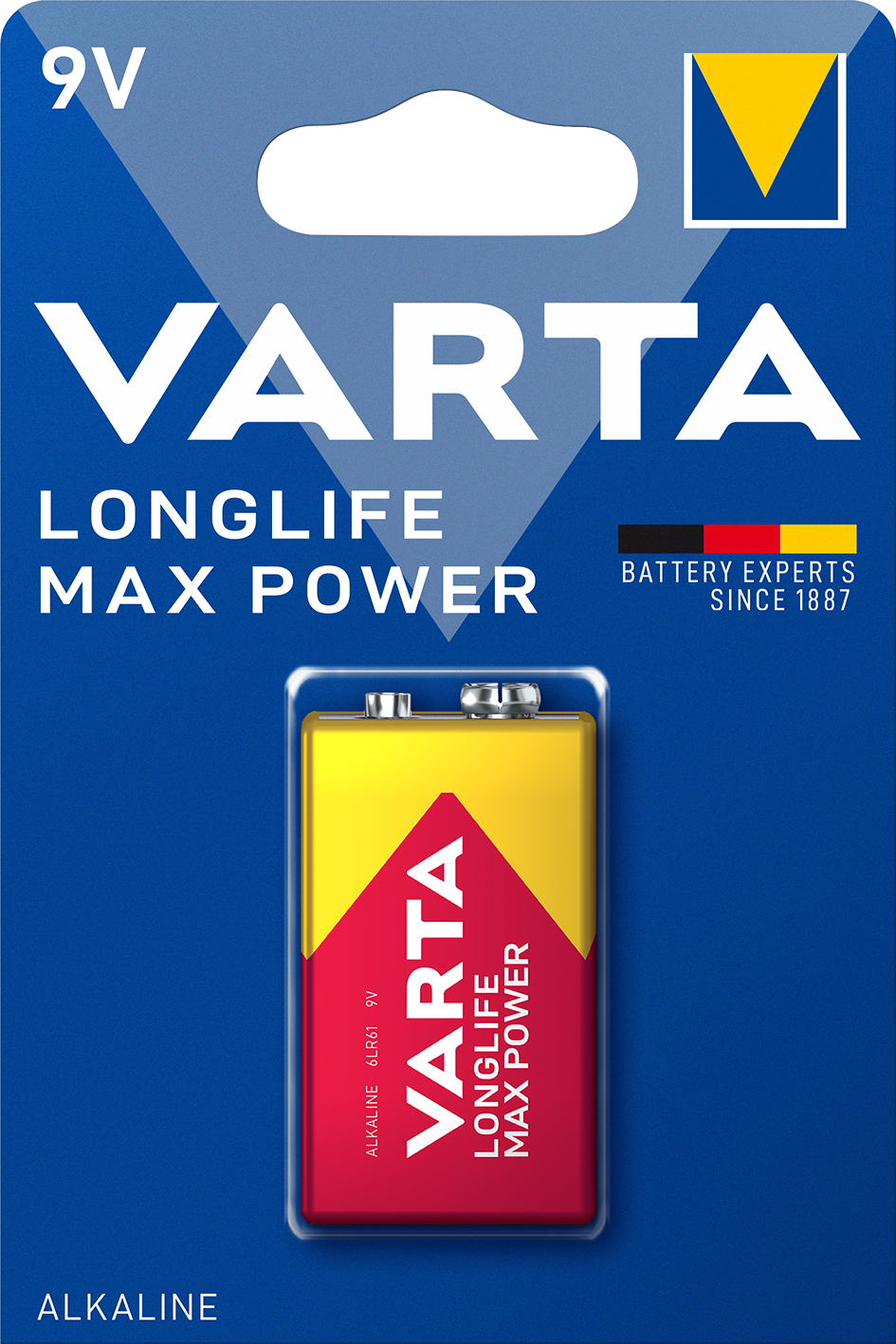 VARTA LONGLIFE Max Power 9V Blister 1