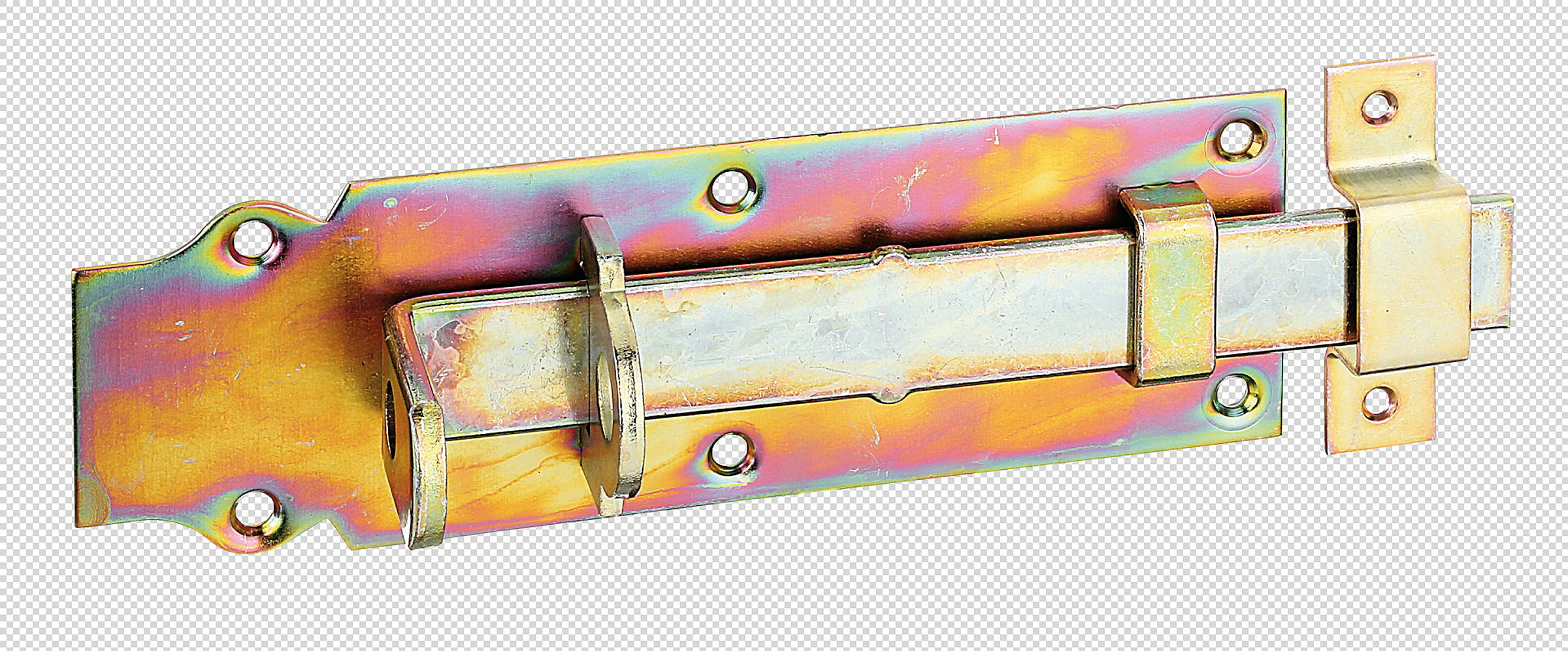 Schlossriegel mit flachem Griff 200x64 verzinkt