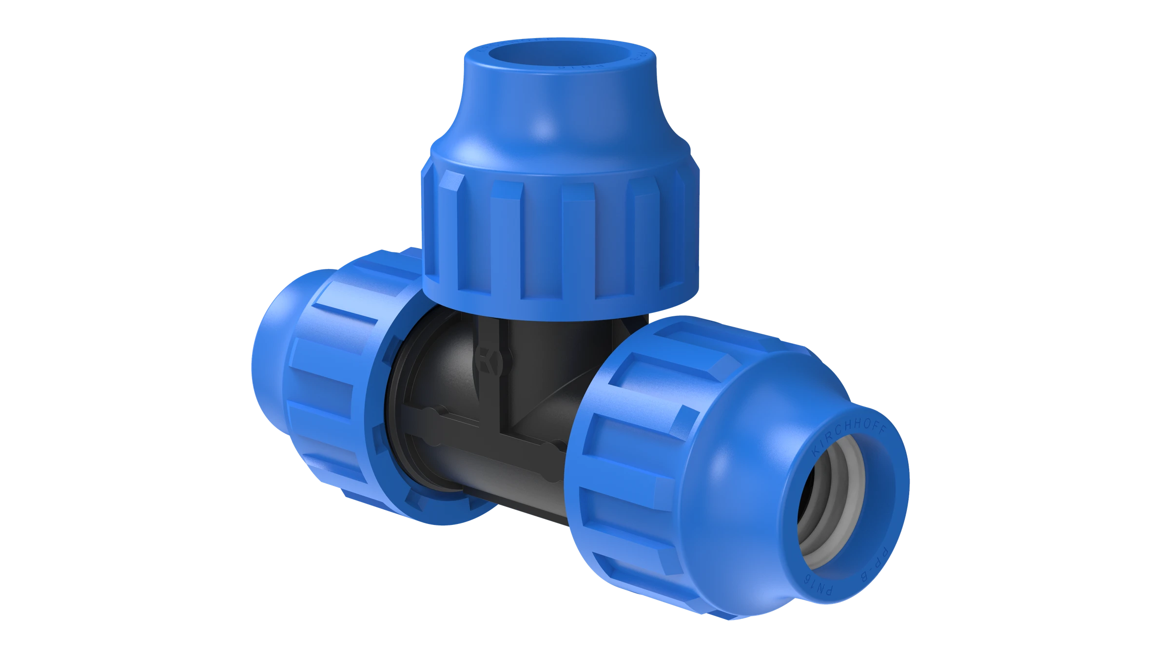 PP T-Stück, 32 mm, Klemmfitting für HDPE