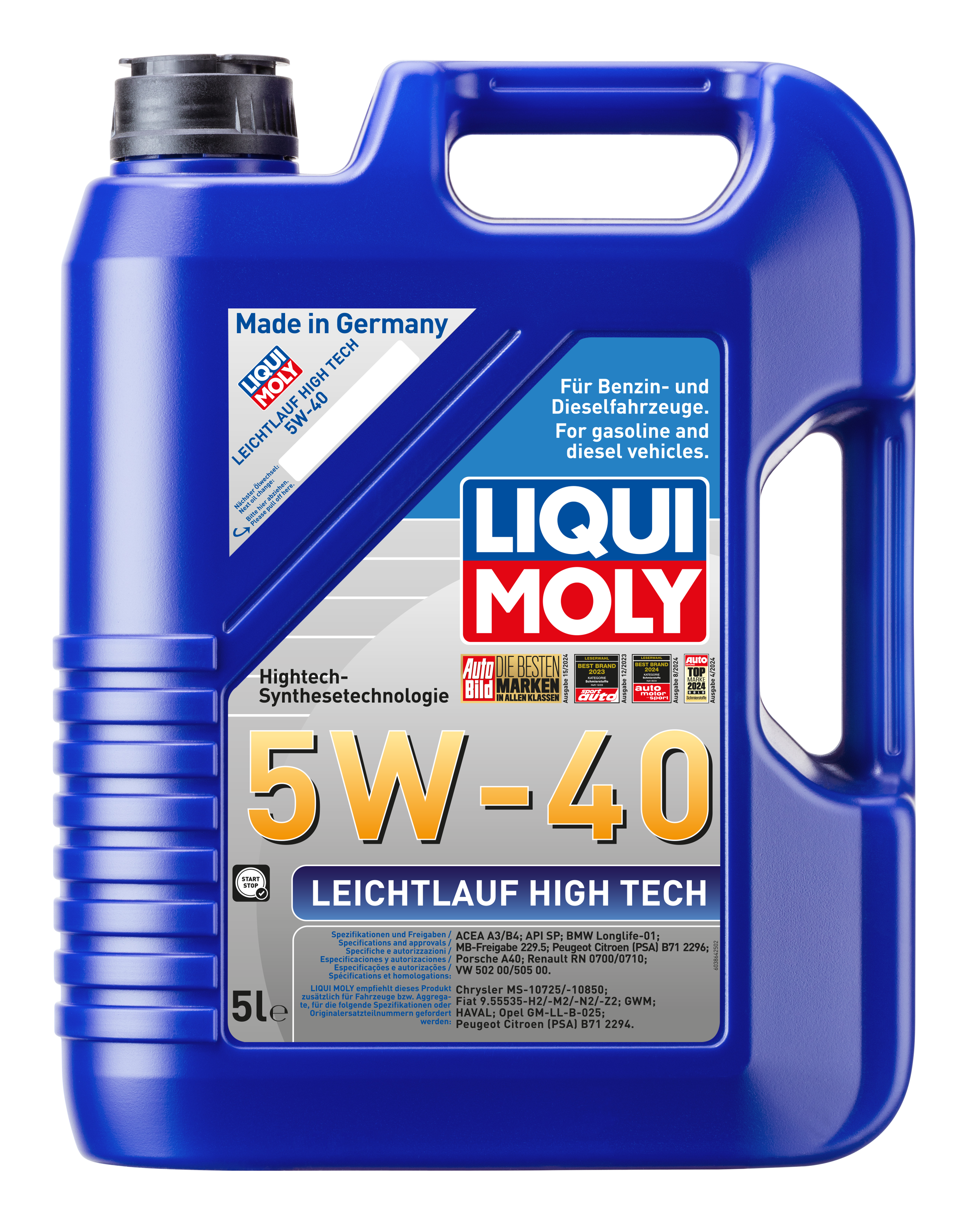 Leichtl.Motoröl HighTech 5W-40