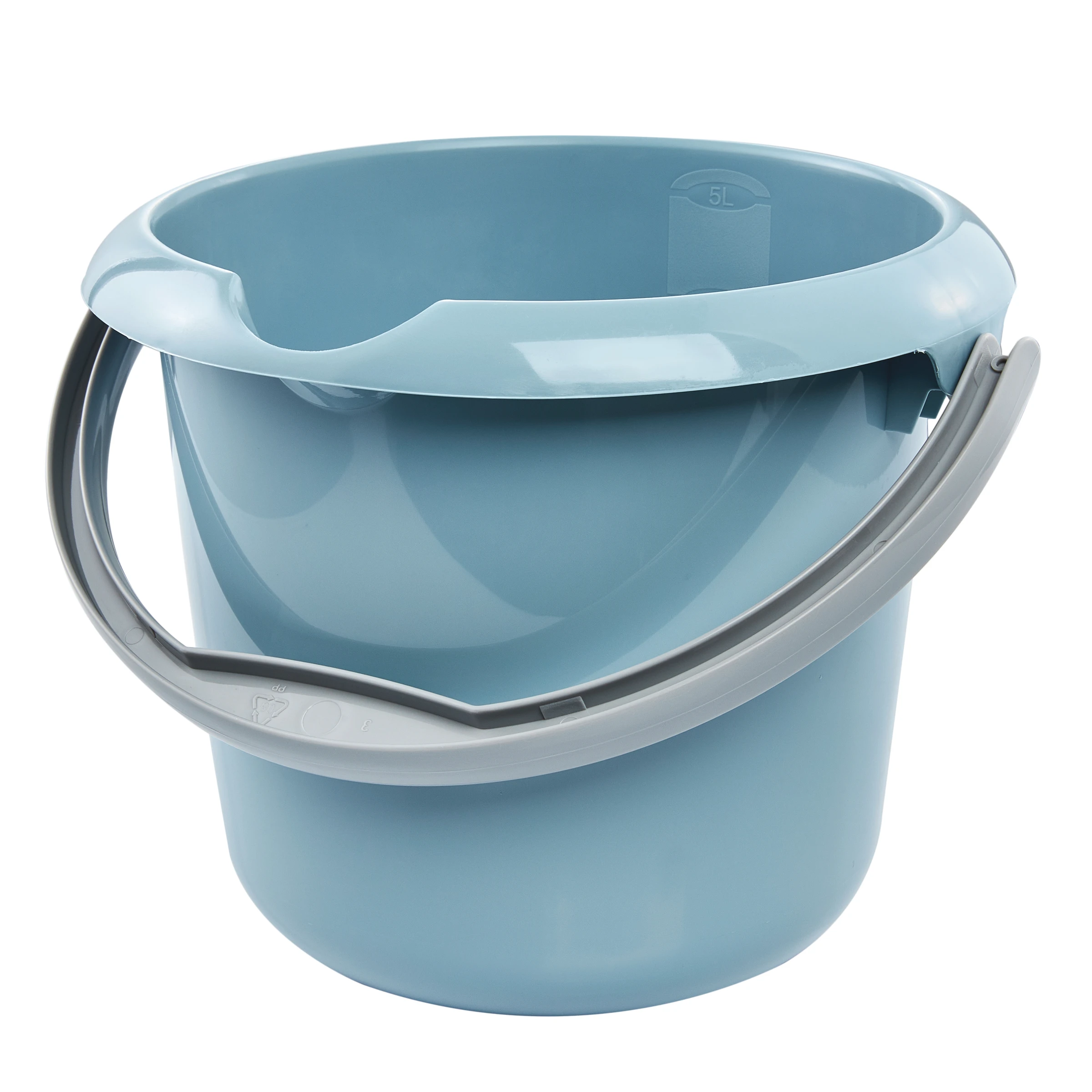 keeeper Eimer mit Ausguss, ergonomischer Griff, 5 l, Mika, Nordic Blue