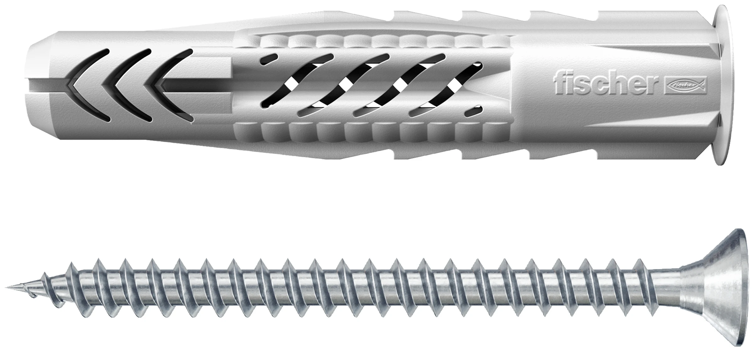 fischer Universaldübel UX 5 x 30 R S mit Rand und Schraube