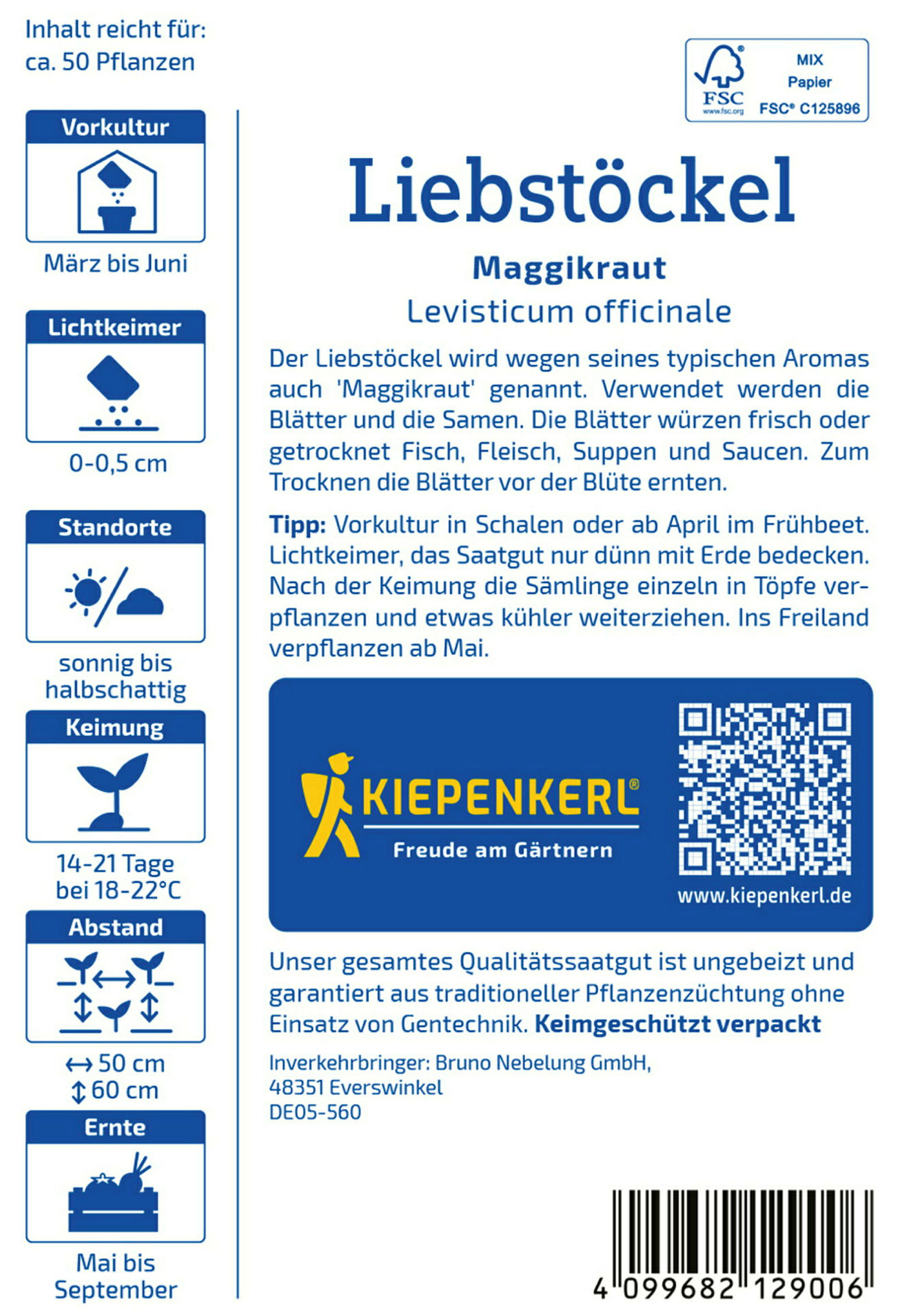 Kiepenkerl Liebstöckel Maggikraut