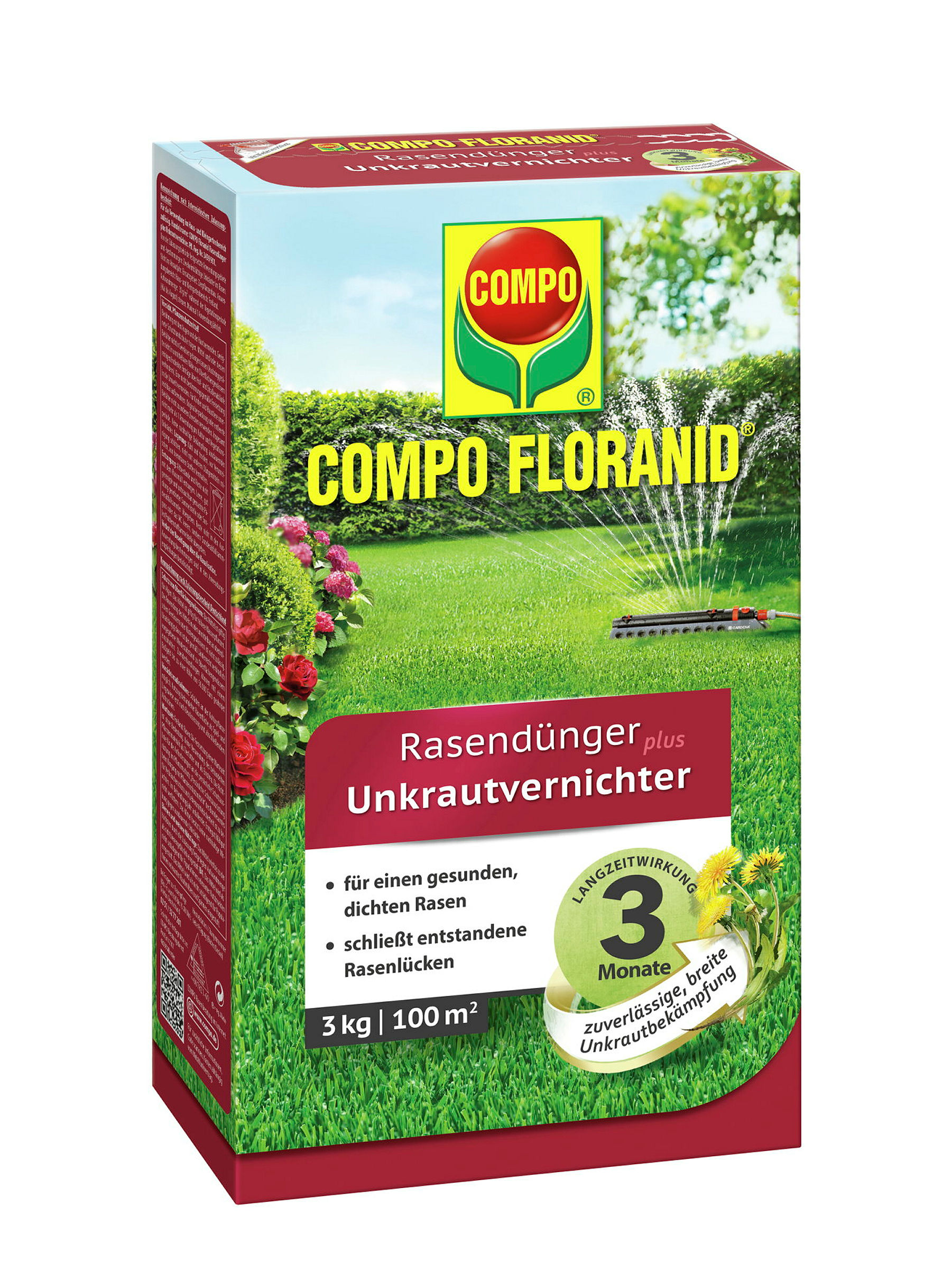COMPO Rasendünger plus UV3 kg für 100m2