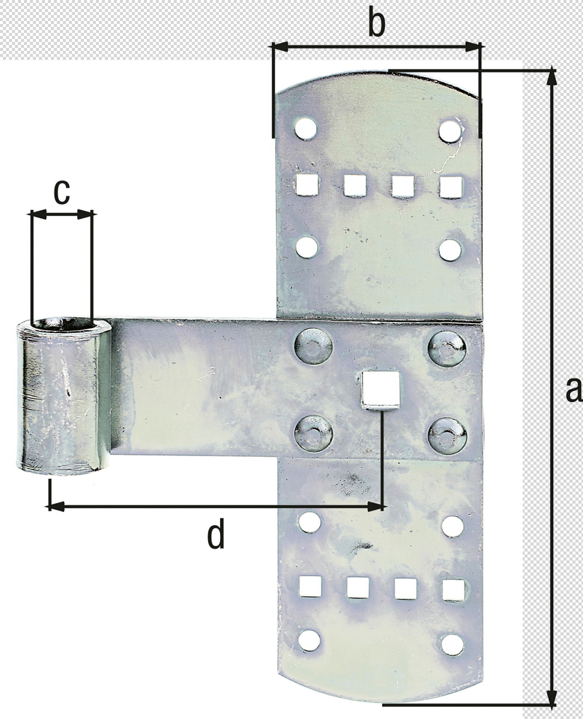 Kreuzband Ø13/160x50 verzinkt