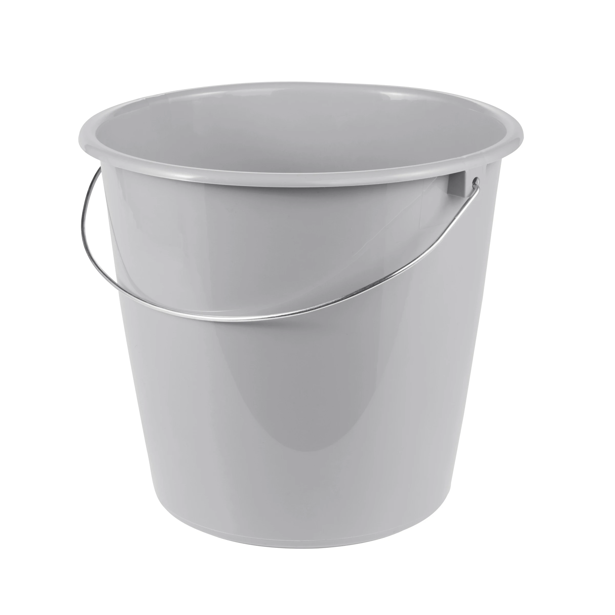 keeeper Eimer Erik mit Metallbügel, 10 l, 28,5 x 28,5 x 26 cm, Nordic Grey