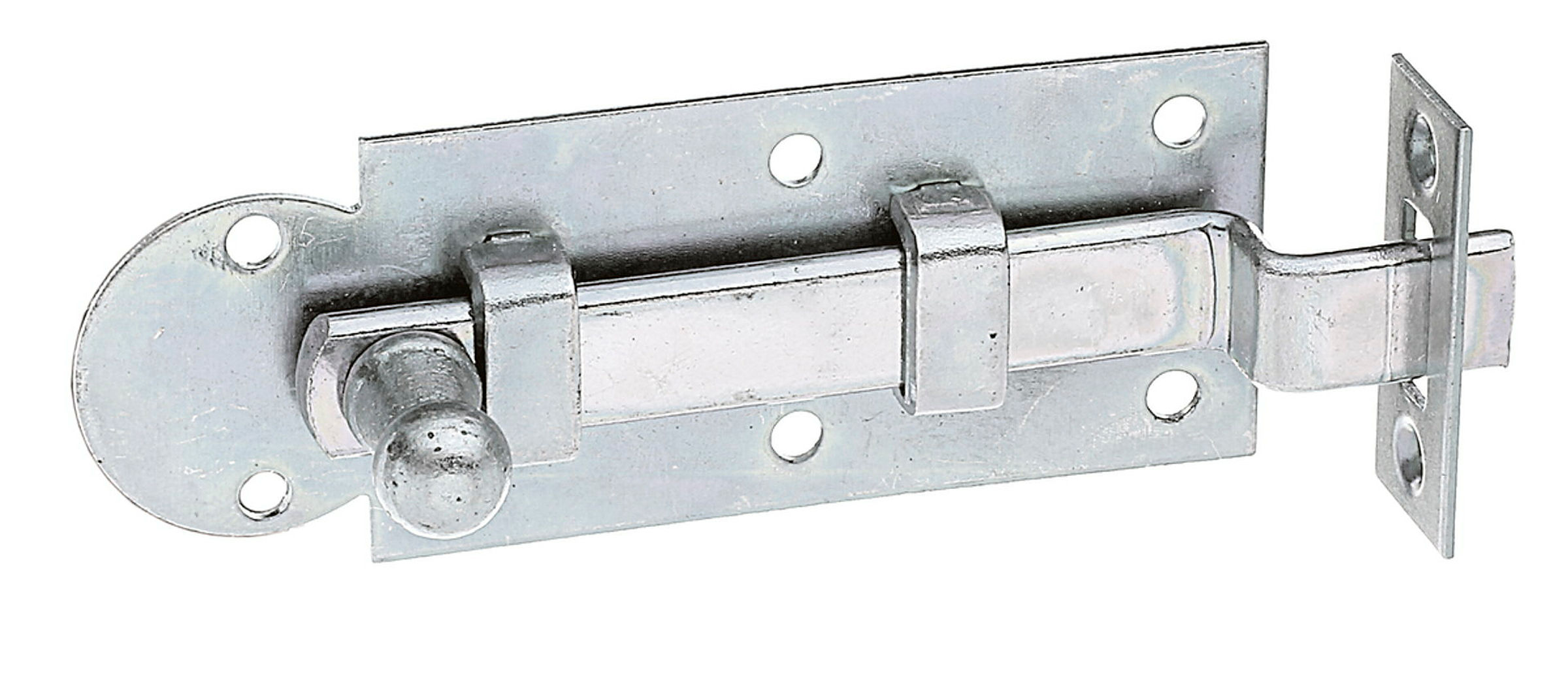 Fensterriegel mit Knopfgriff 80x30 gekröpft verzinkt