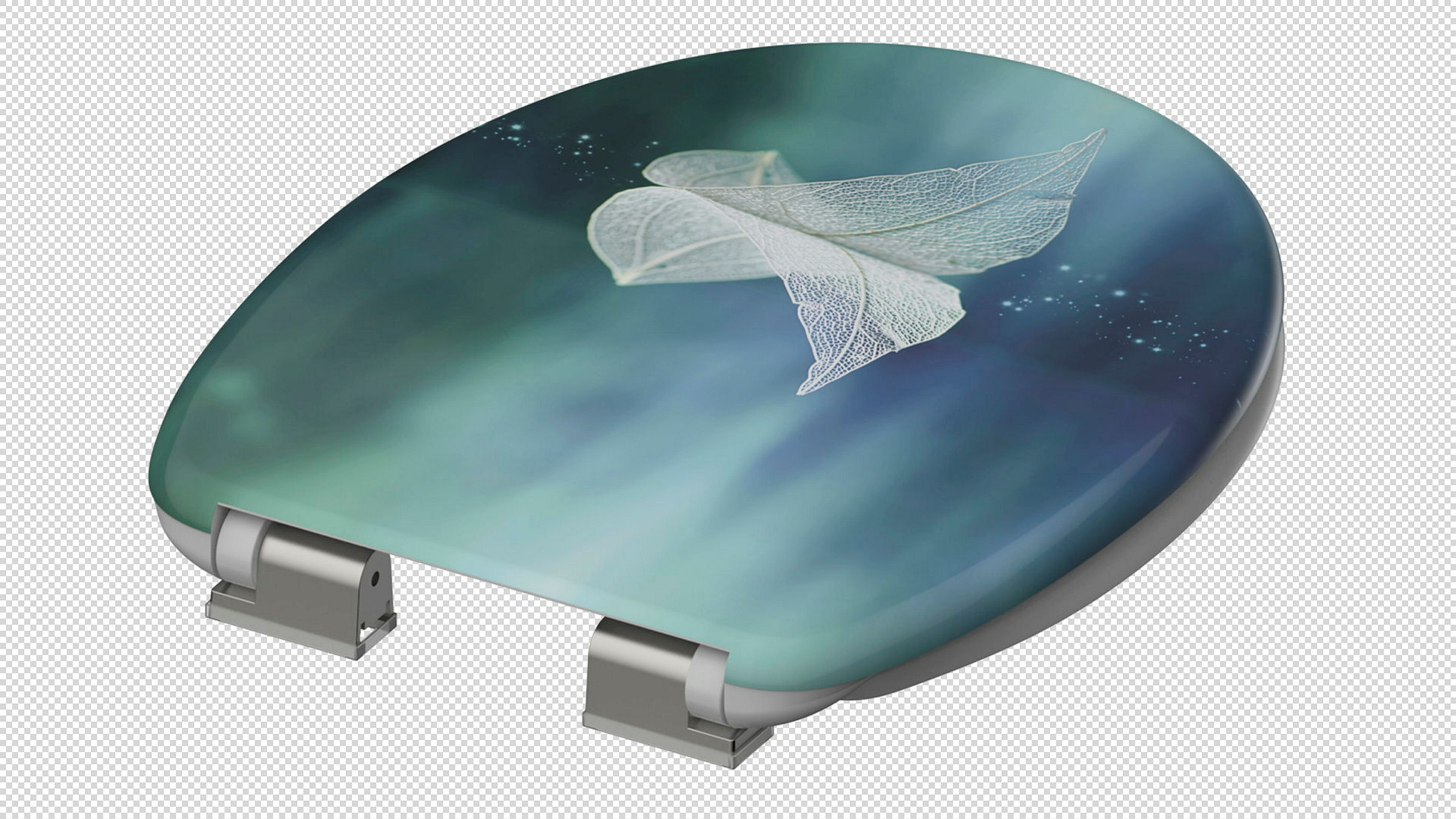 Duroplast WC-Sitz FALLEN LEAF, mit Absenkautomatik
