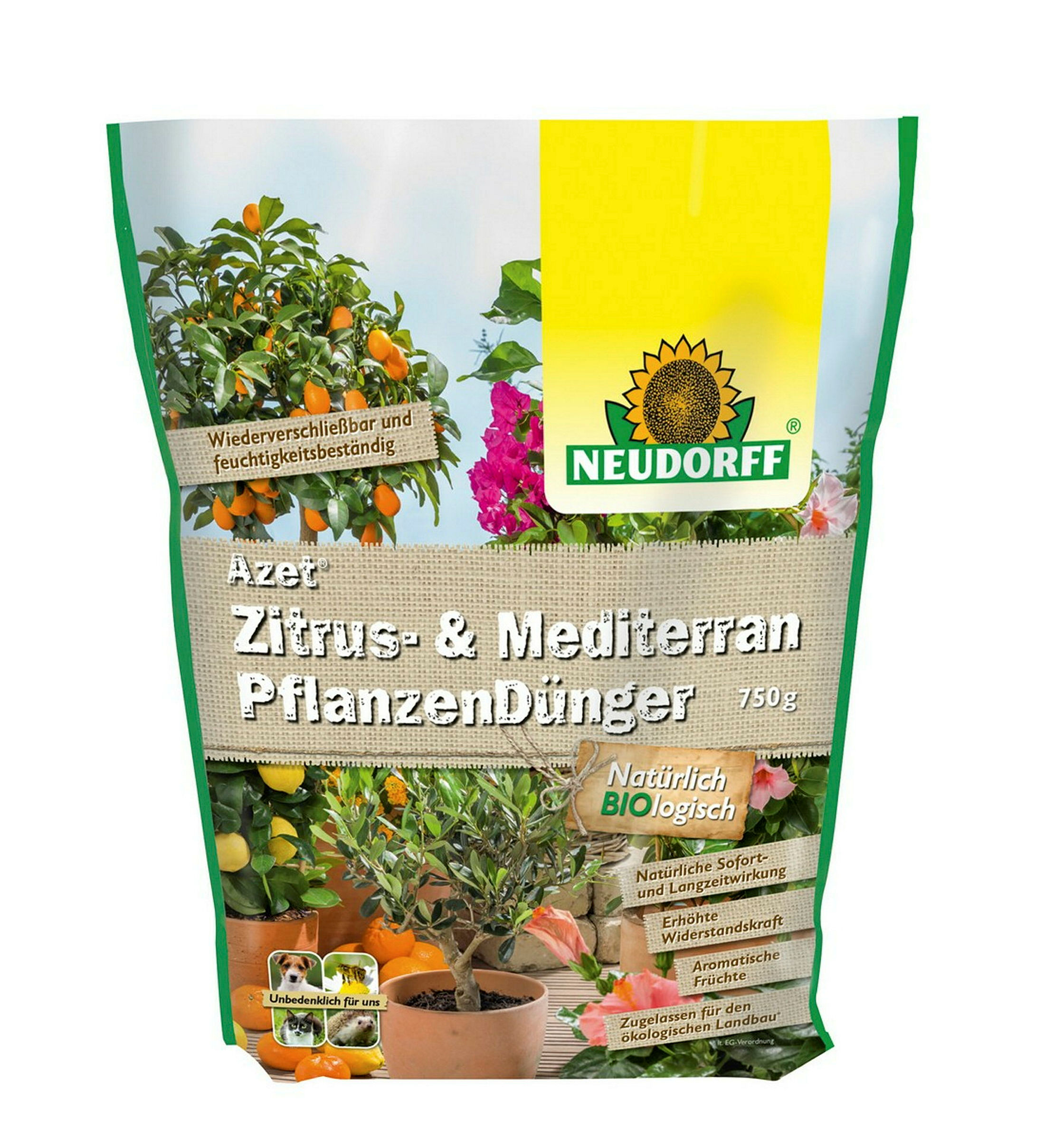 Neudorff Azet Zitrus- undMediterranPflanzenDünger,750 g