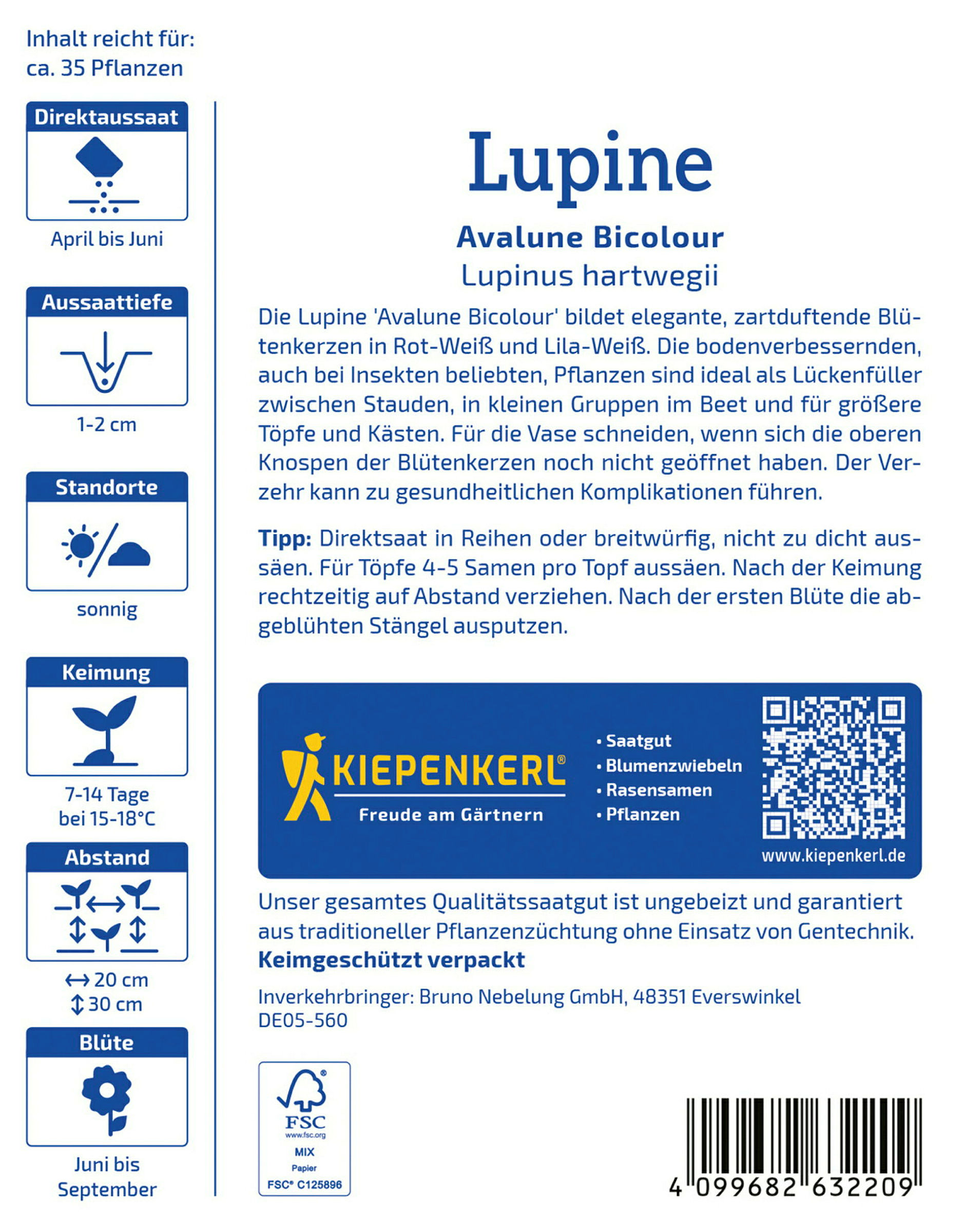 Kiepenkerl Lupine Avalune Bicolour