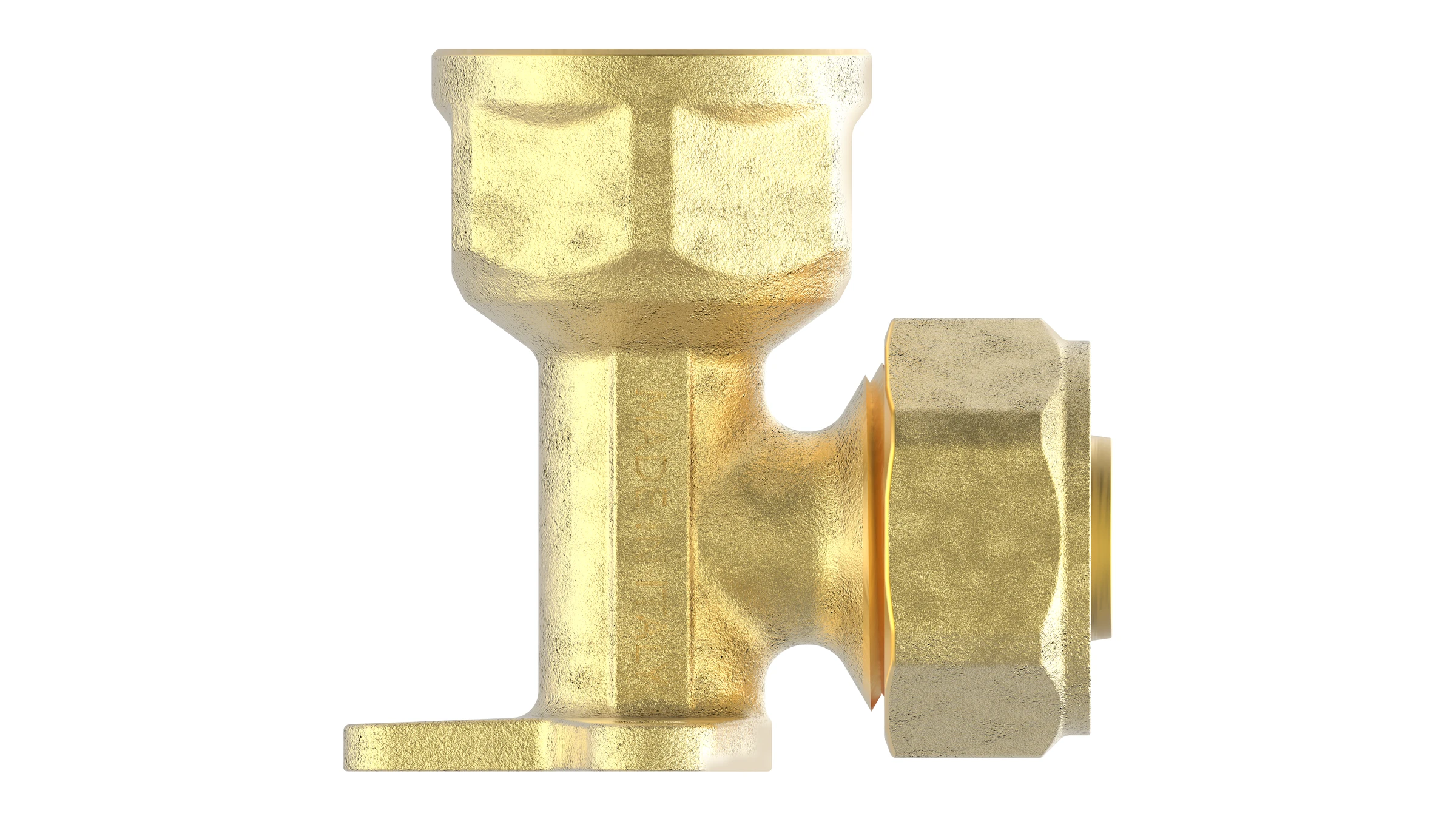 MS Wandscheibe, blank, 20 mm x 3/4''IG, Klemmfitting für MSVR