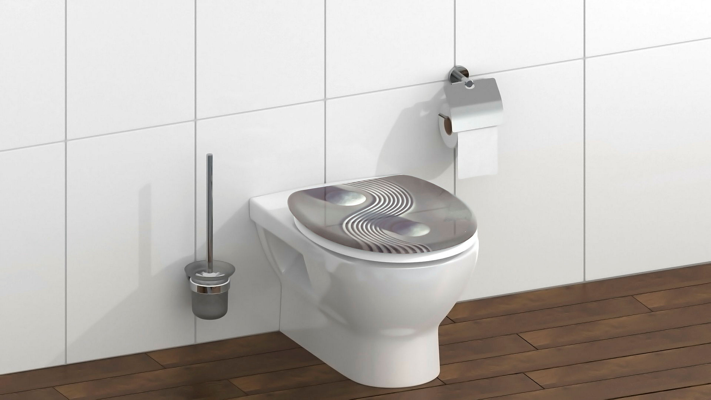 Duroplast WC-Sitz YING&YANG, mit Absenkautomatik
