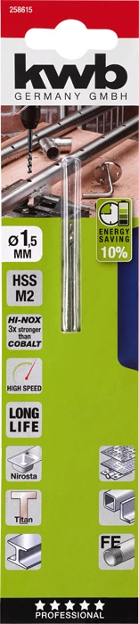 HI-NOX HSS-Spiralbohrer D1.5mm