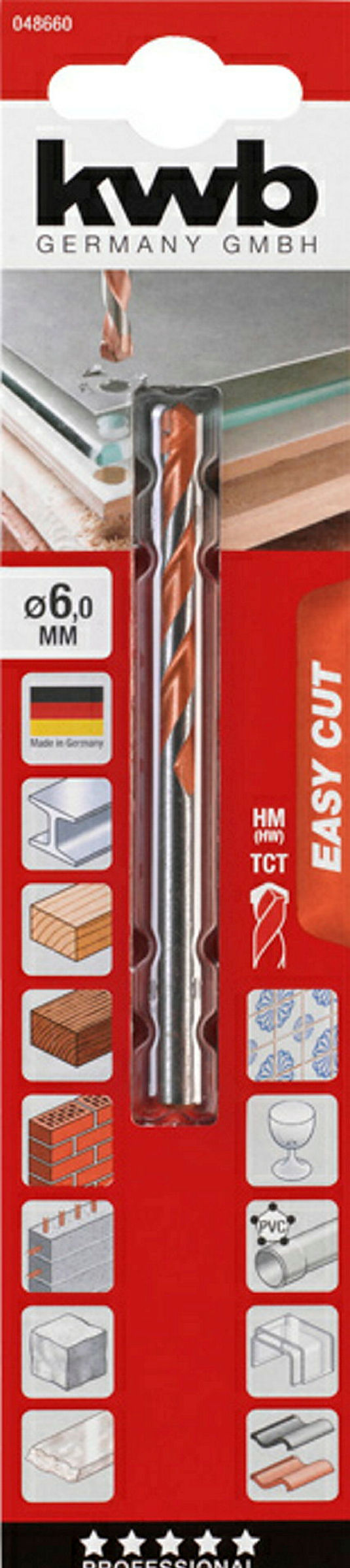 EASY-CUT Allzweckbohrer, ø 6.0 mm