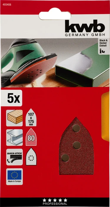 Klett-Haftscheiben Multi gelocht K80 Inh:5