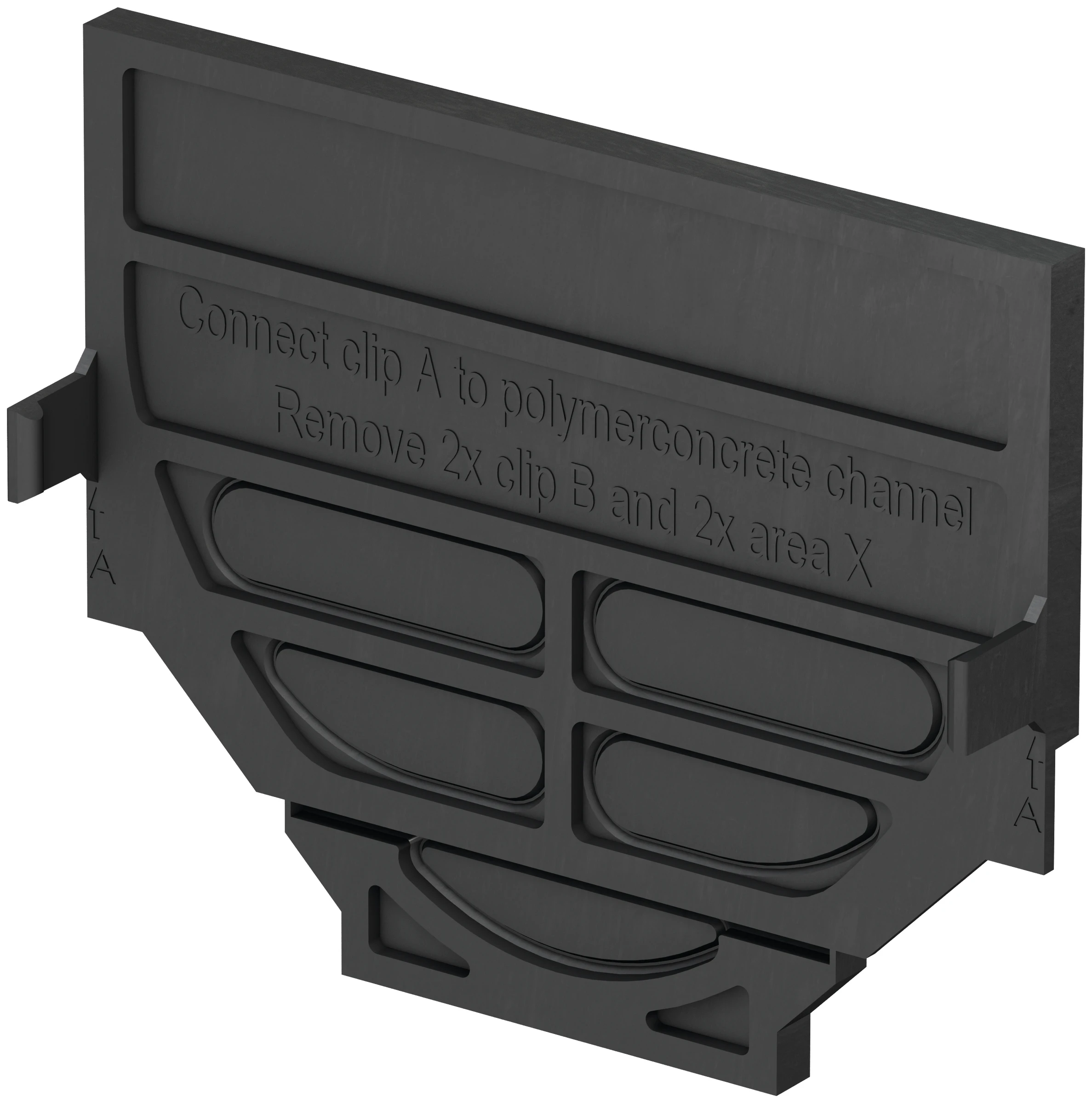 ACO Self® Kombistirnwand A/E schwarz für Hexaline 2.0 und Standardline