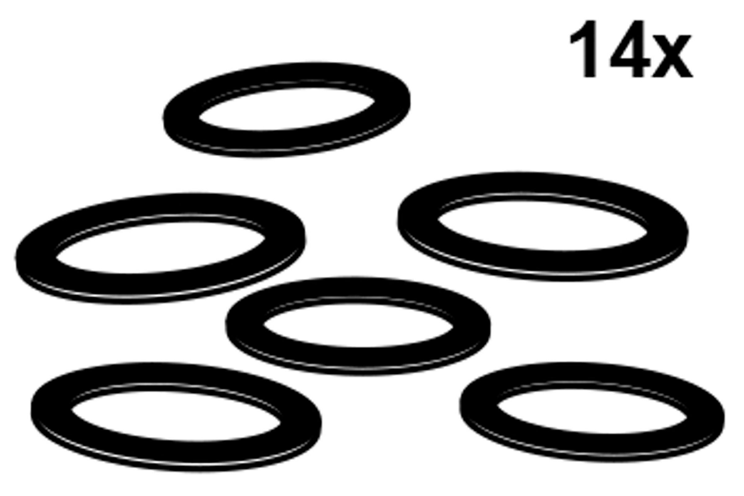 Dichtung-Sortiment, Vulkanfiber (14x)