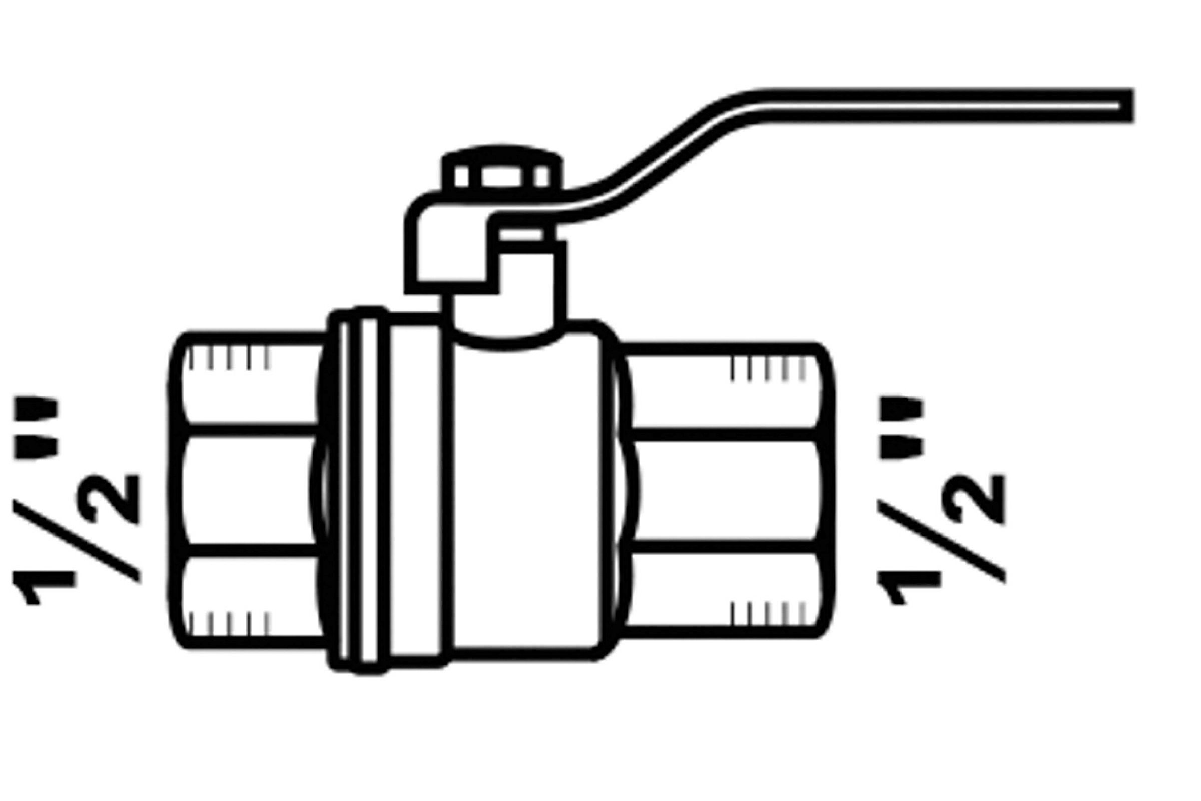 Kugelhahn, 1/2''IG