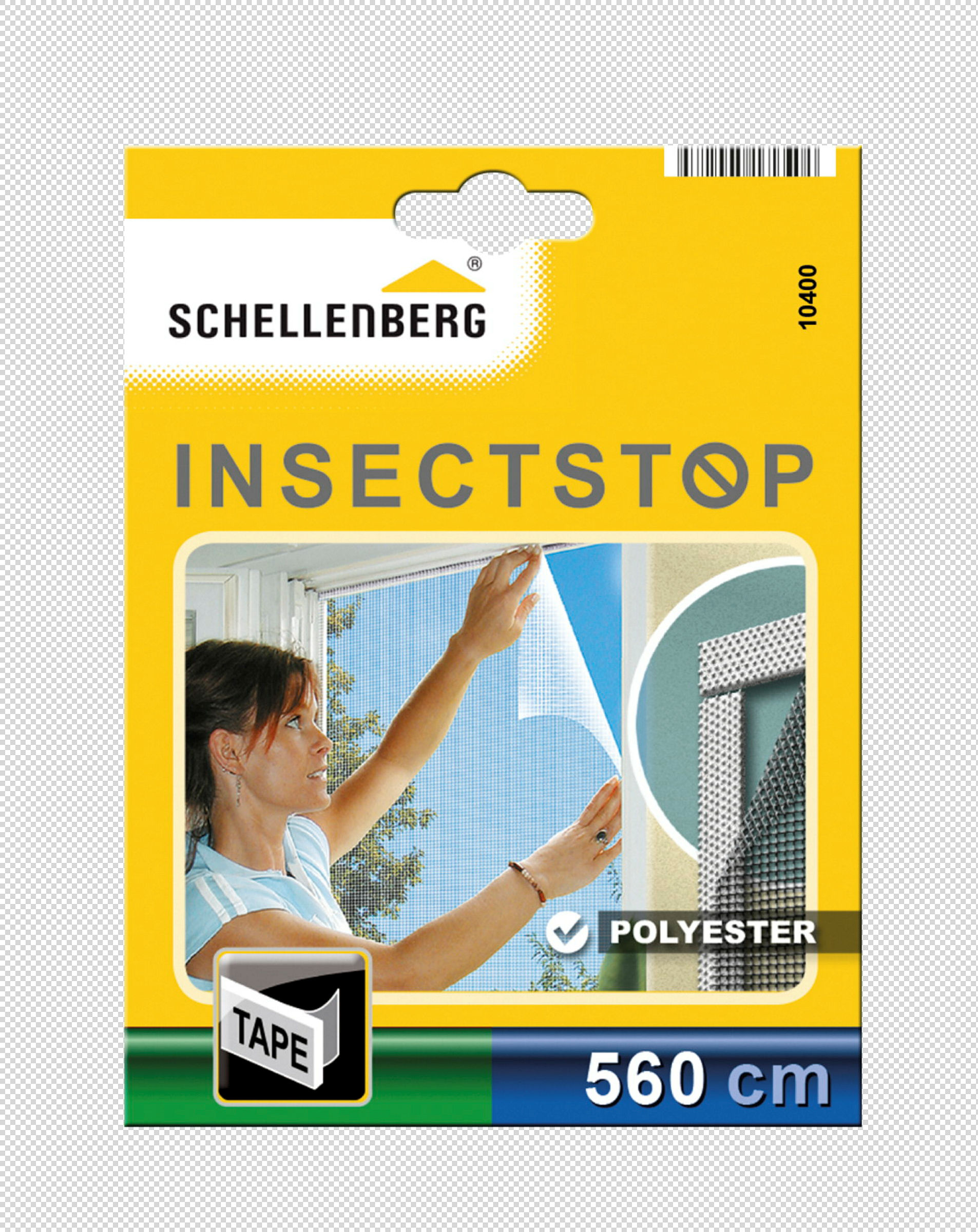 Schellenberg Befestigungsband für Polyester-Fliegengitter, semi-transparent