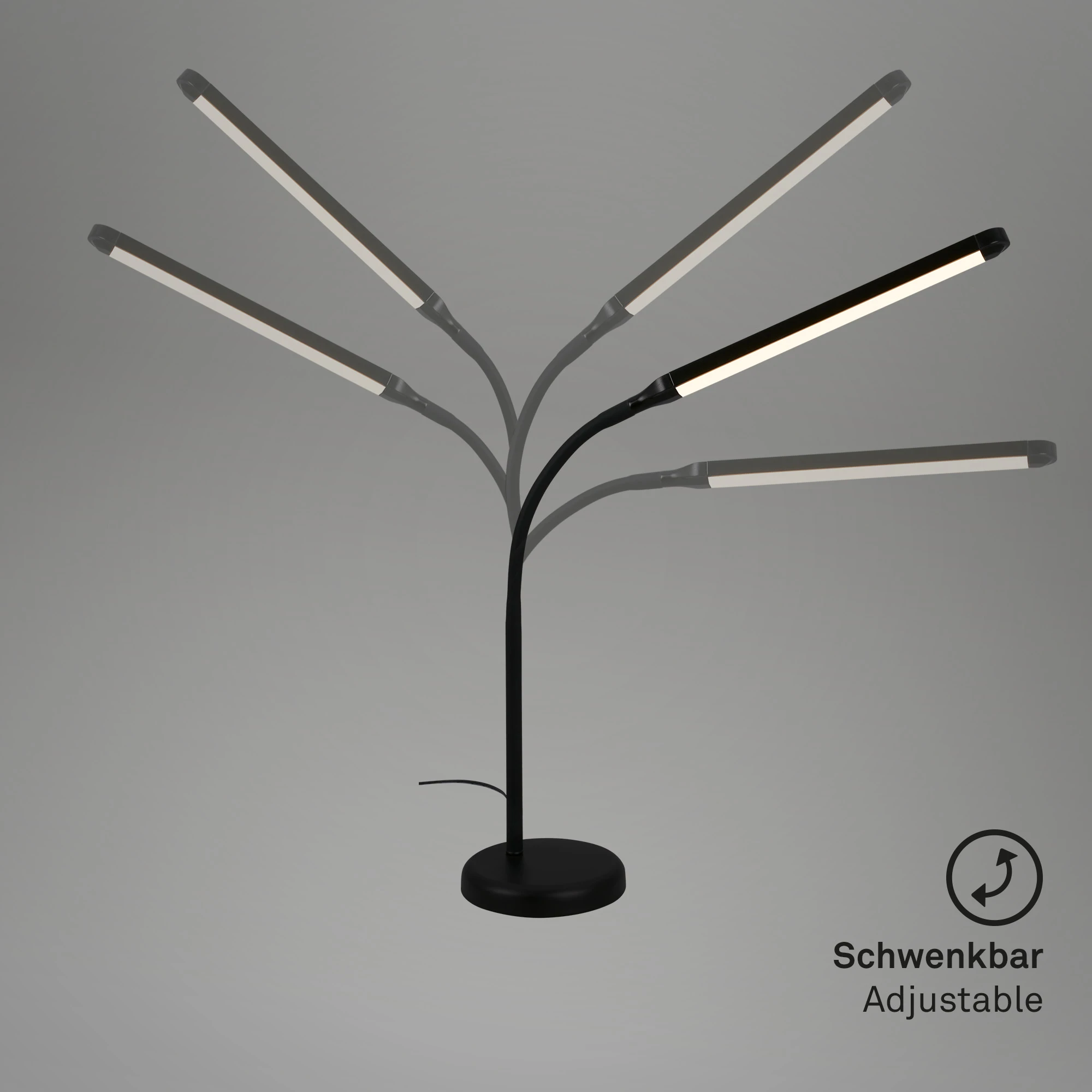 LED Tischleuchte, schwarz, 1xLED-Platine/6W