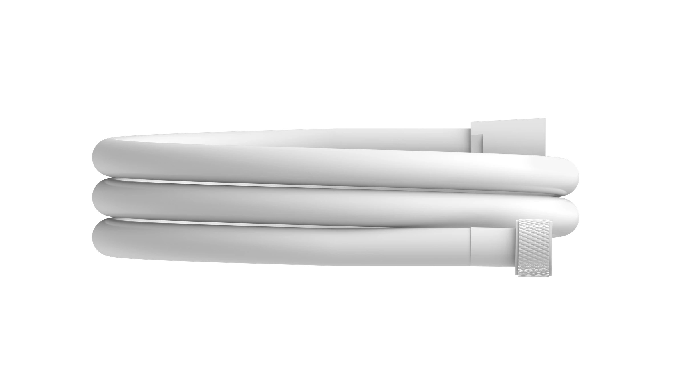Brauseschlauch 150 cm, Kunststoff, Weiß matt