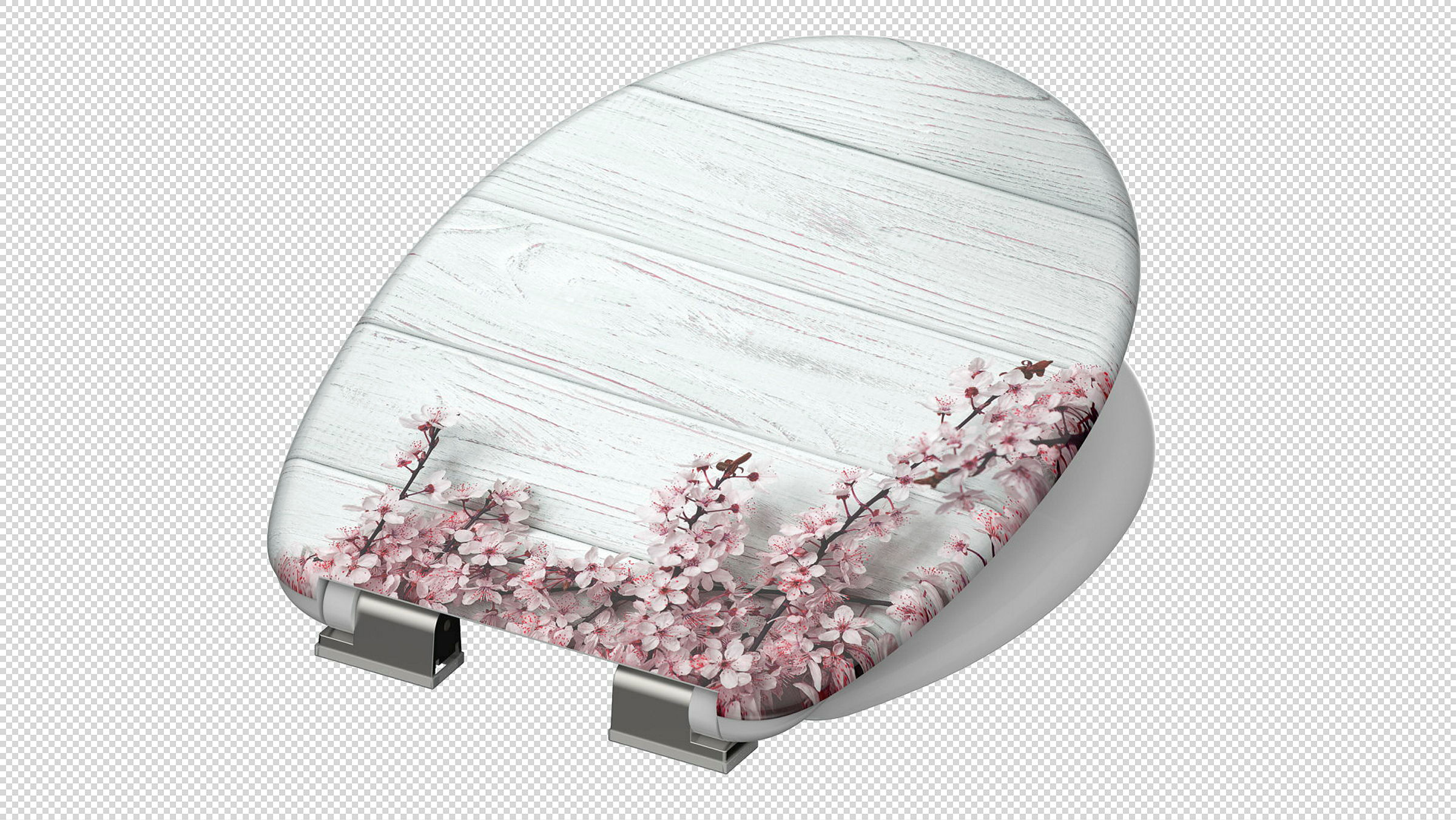 Duroplast WC-Sitz FLOWERS&WOOD, mit Absenkautomatik
