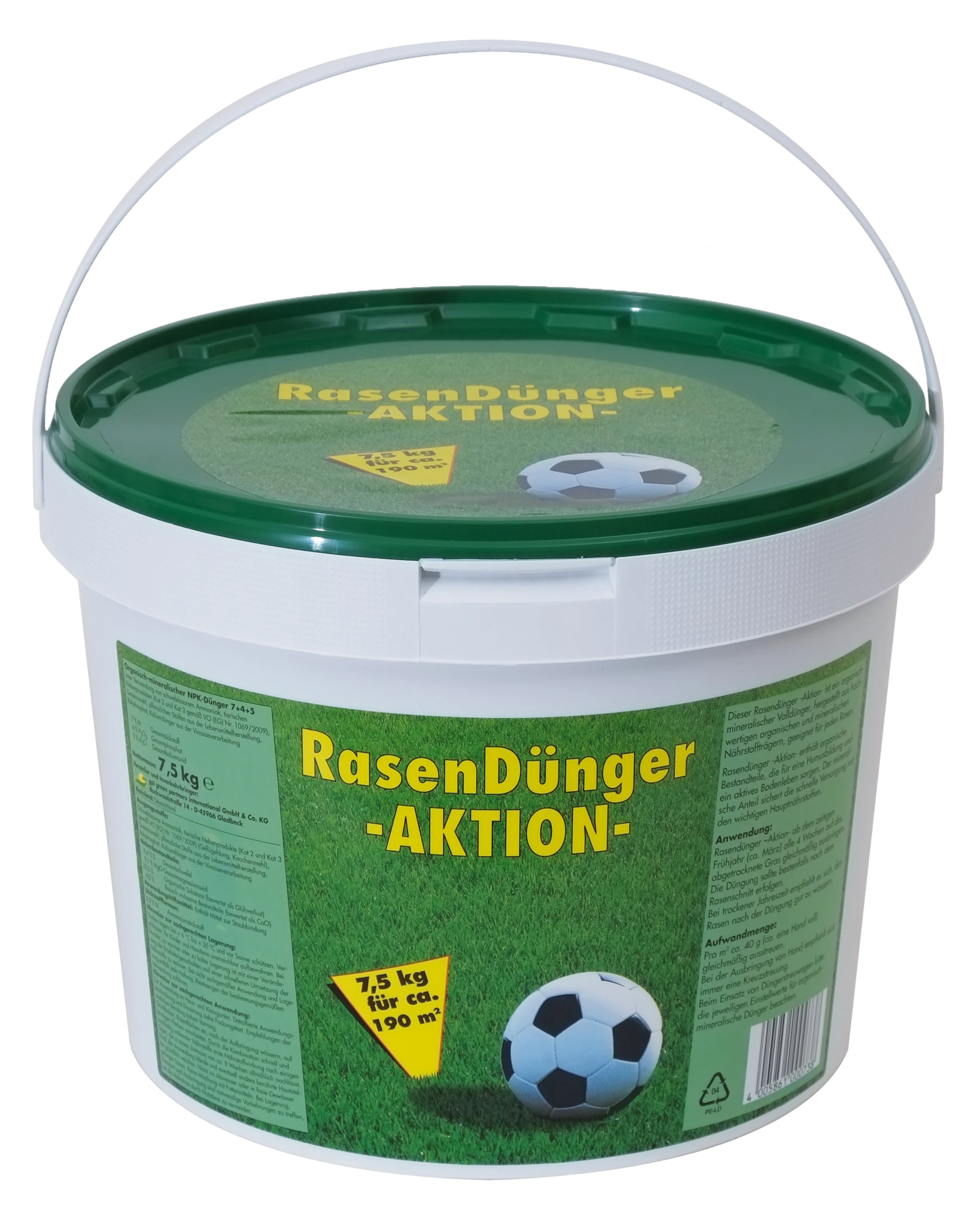 Rasendünger - Aktion - 7,5 kg im Eimer
