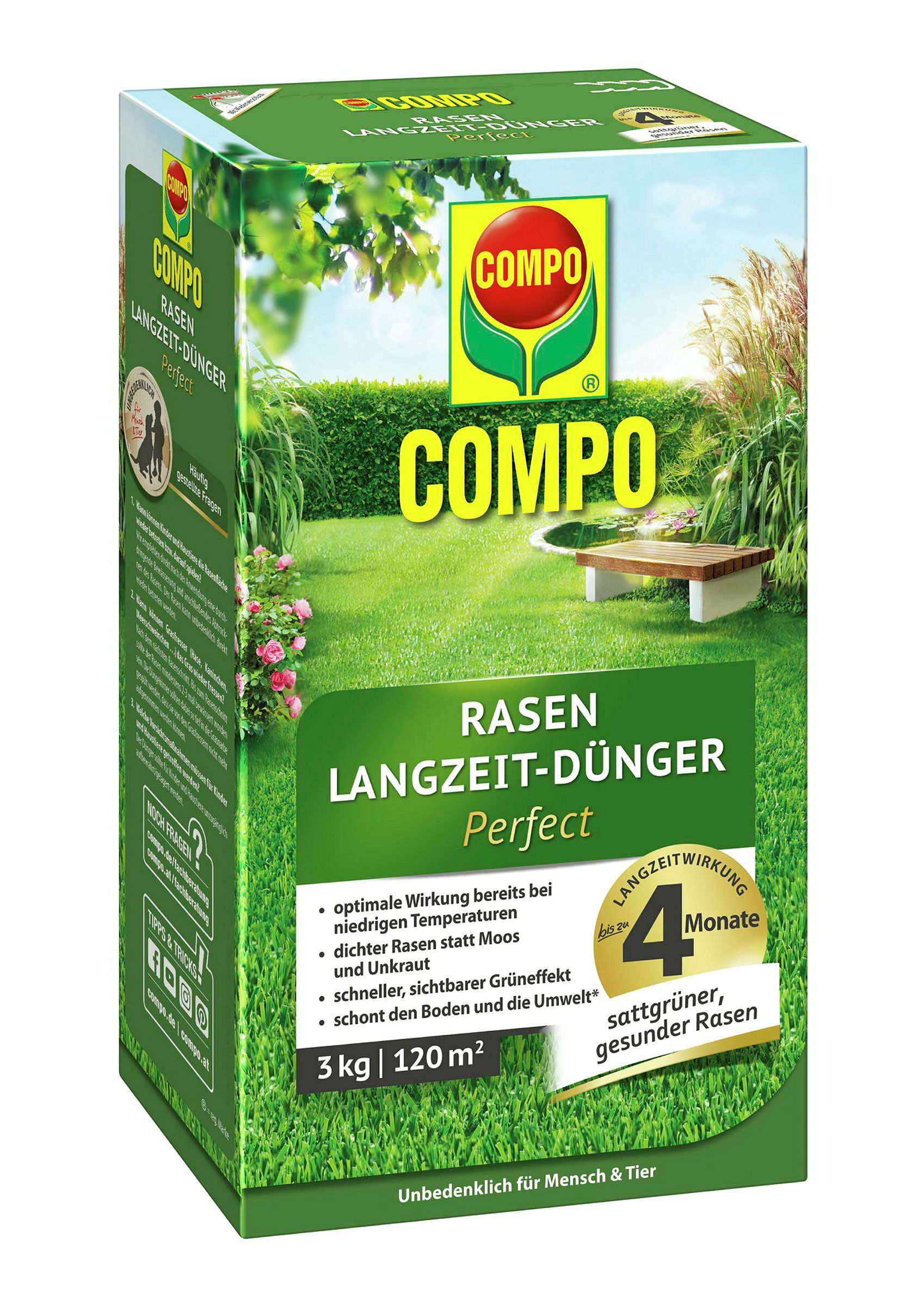 COMPO Rasen Langzeit-DüngerPerfect, 3 kg