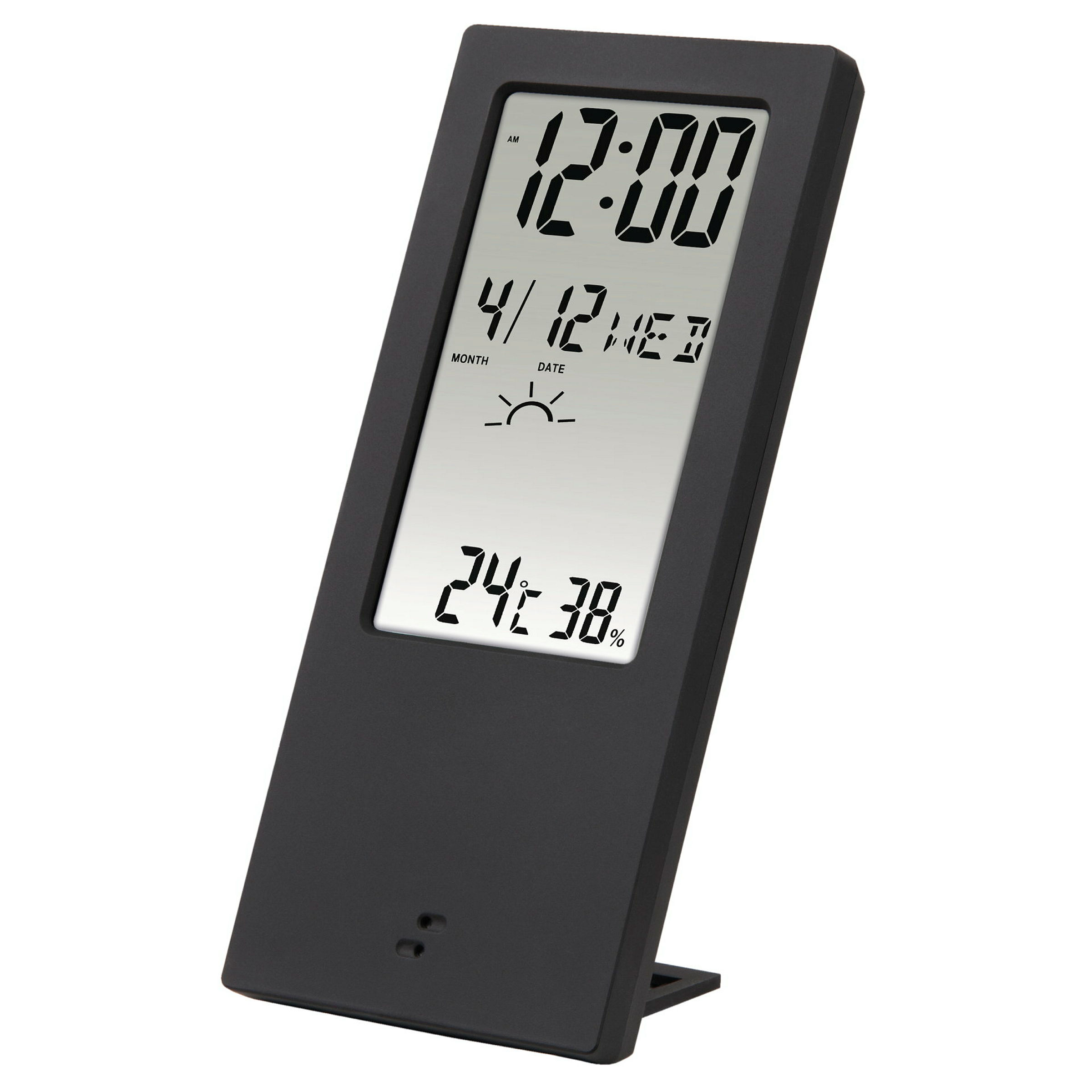 Hama Thermometer/Hygrometer ''TH-140'', mit Wetterindikator, Schwarz
