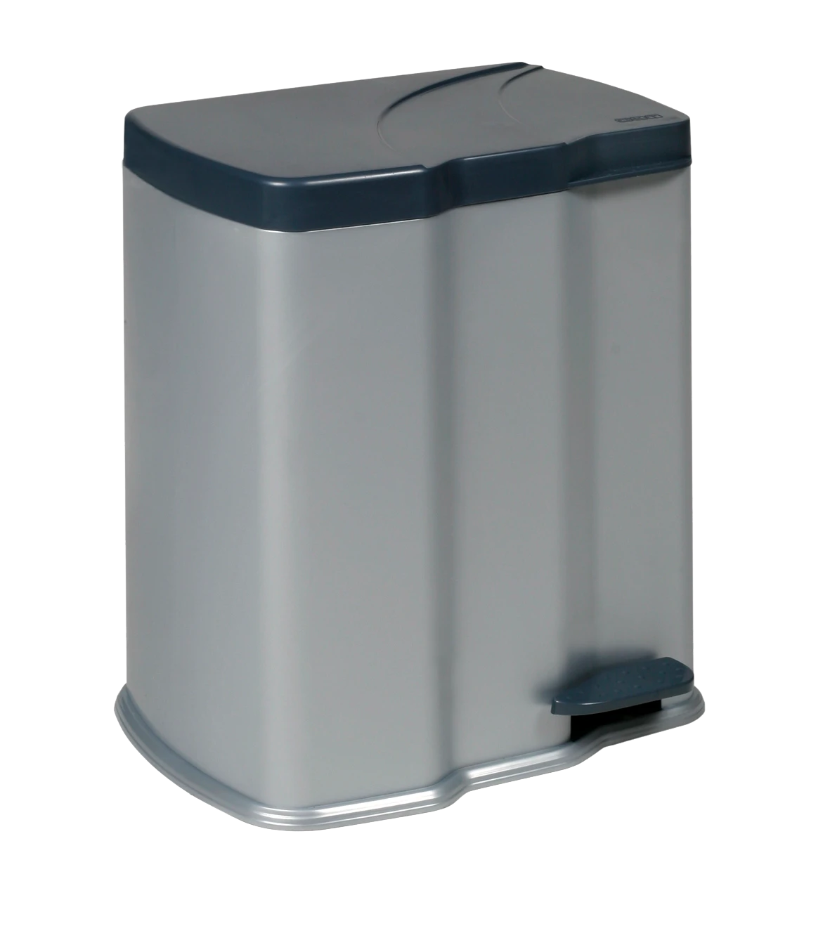keeeper Treteimer mit 2 Abfallbehältern, 7 l + 15 l, Gunnar, Silber