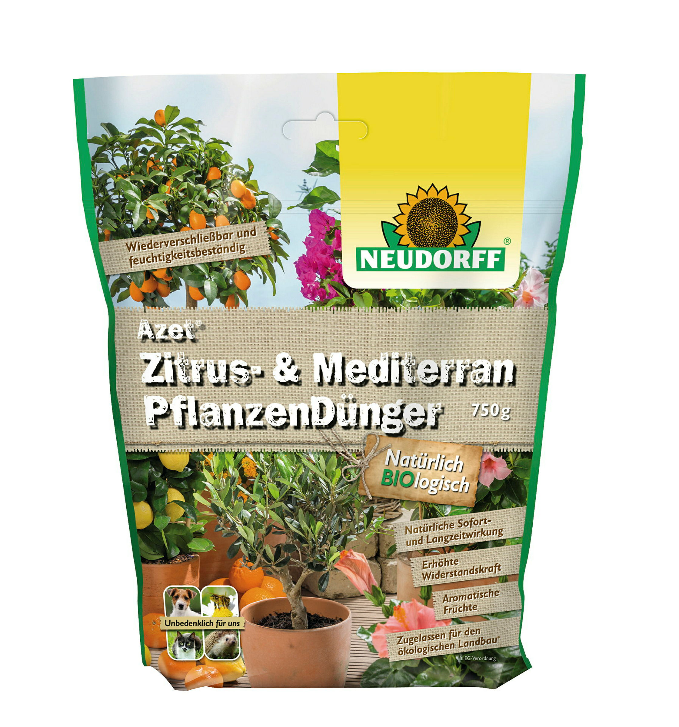 Neudorff Azet Zitrus- undMediterranPflanzenDünger,750 g