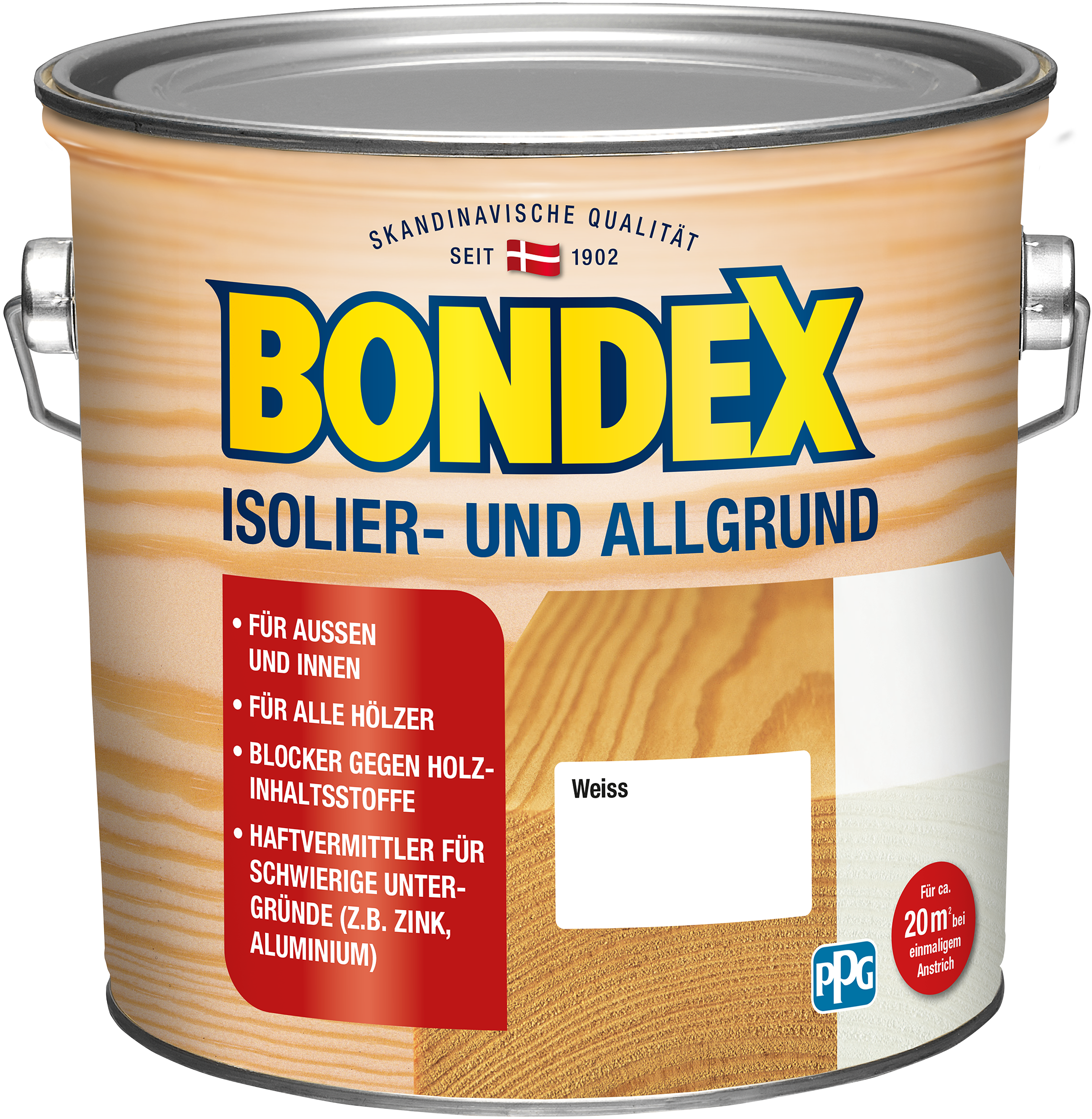 BONDEX Isolier- & Allgrund Weiss 2,50l