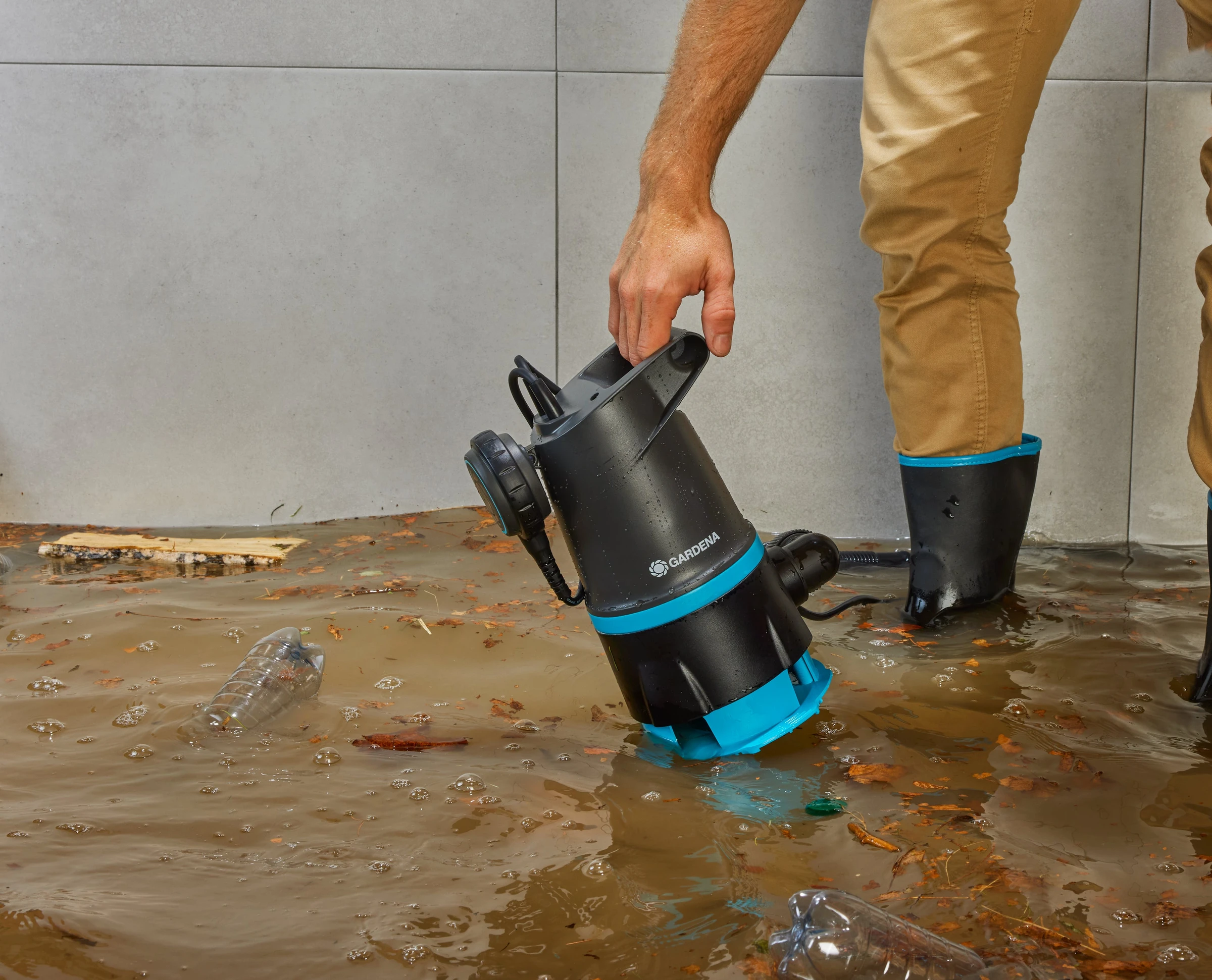 GARDENA 2-in-1-Klar-/Schmutzwasser-Tauchpumpe 20000 BASIC, 20.000 l/h
