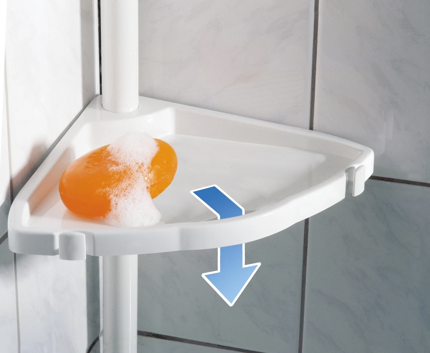 Teleskop Duschecke Easy weiss