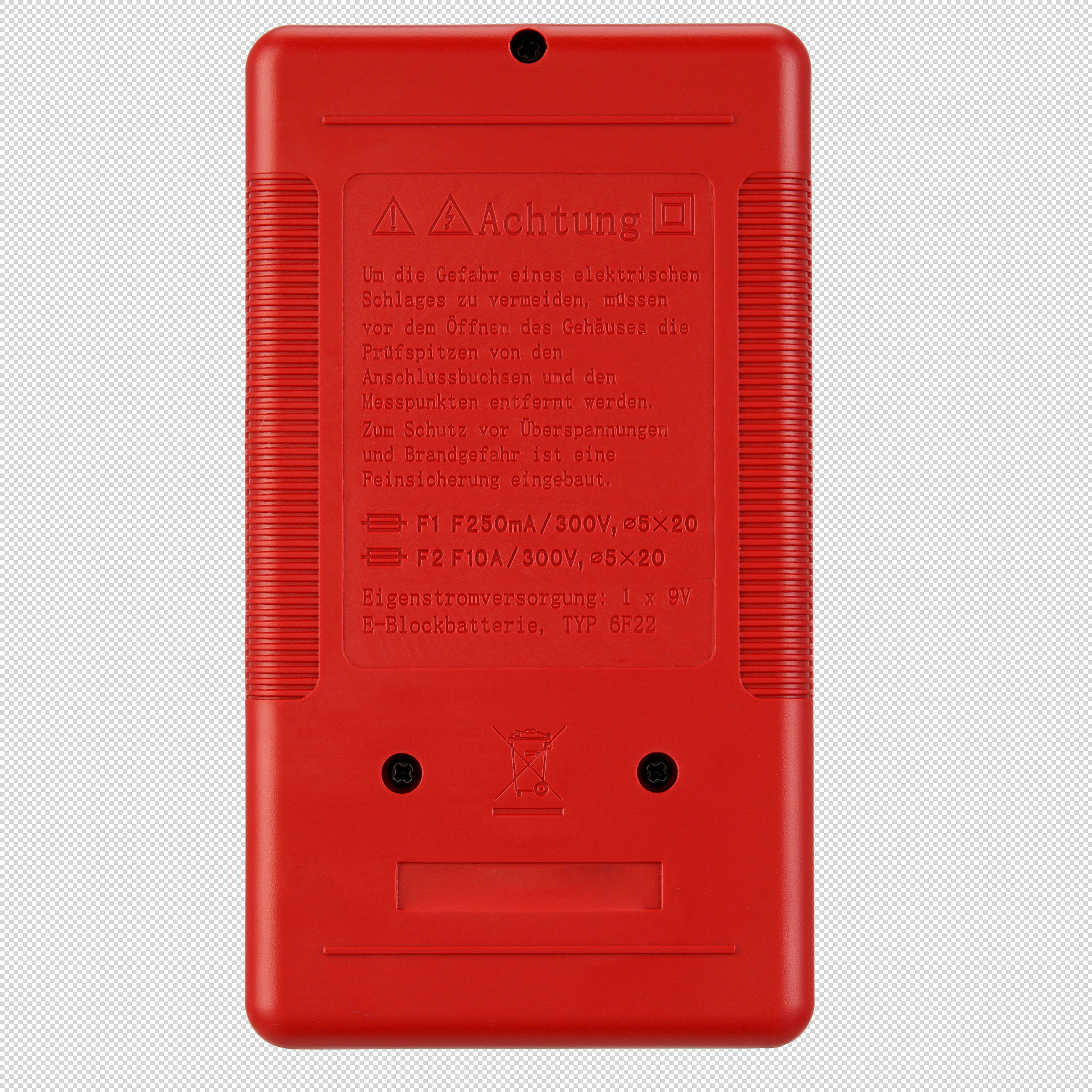 Vielfachmessgerät digital Basic schwarz/rot