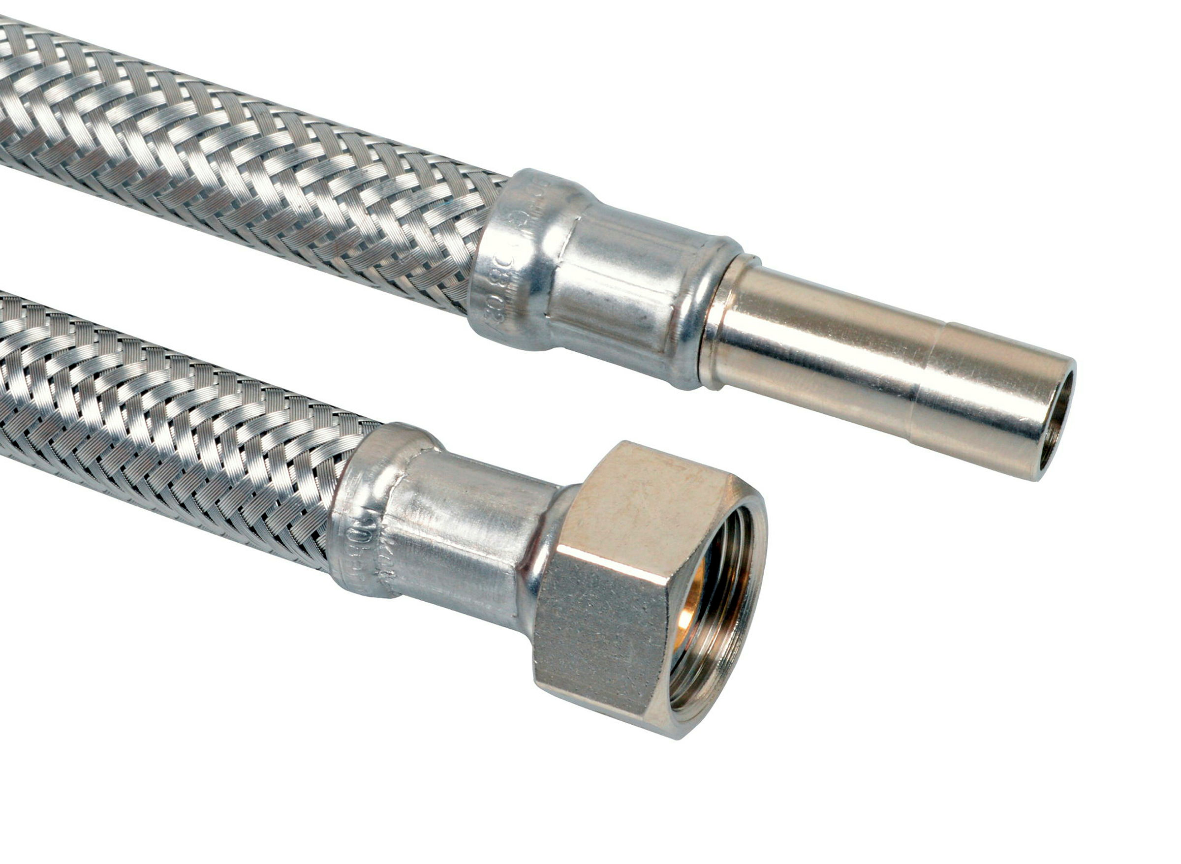 Flexibler Anschlussschlauch 500 mm, 3/8''IG x 10 mm CU-Rohr