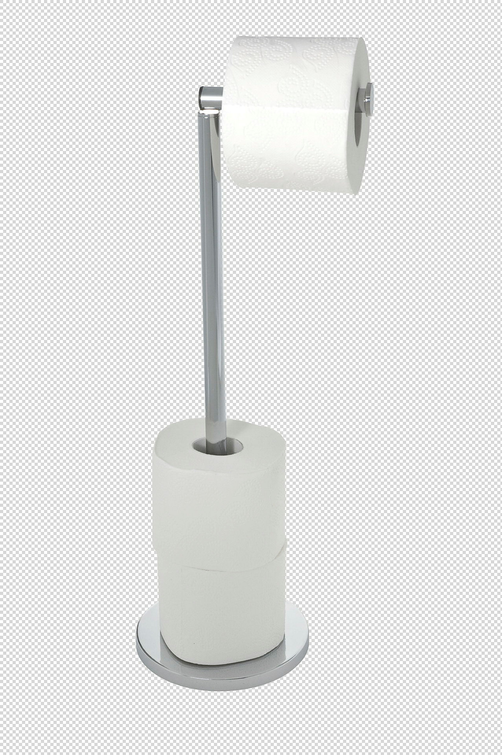 Stand Toilettenpapierhalter 2 in 1, Edel