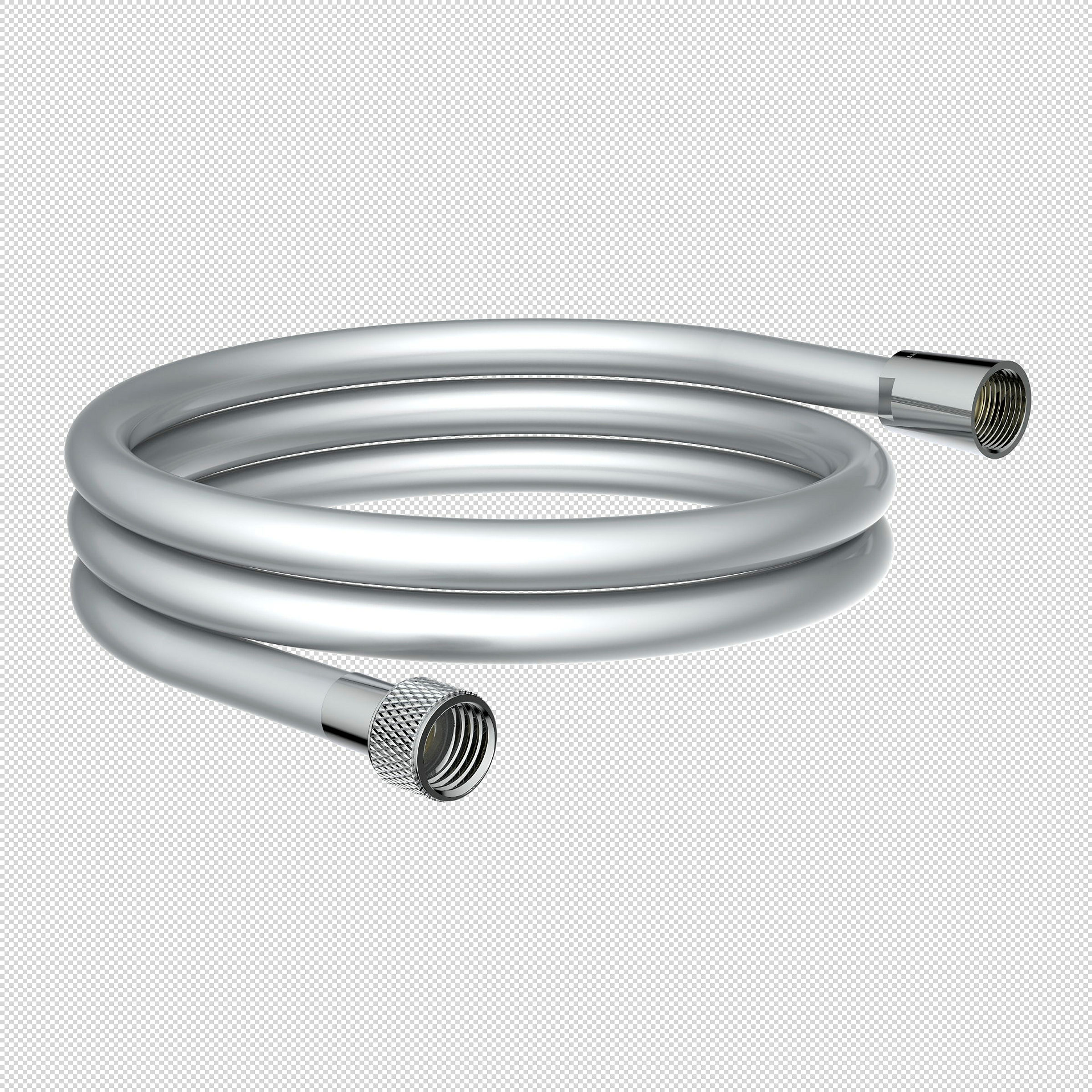 Brauseschlauch 150 cm, Kunststoff, Silber