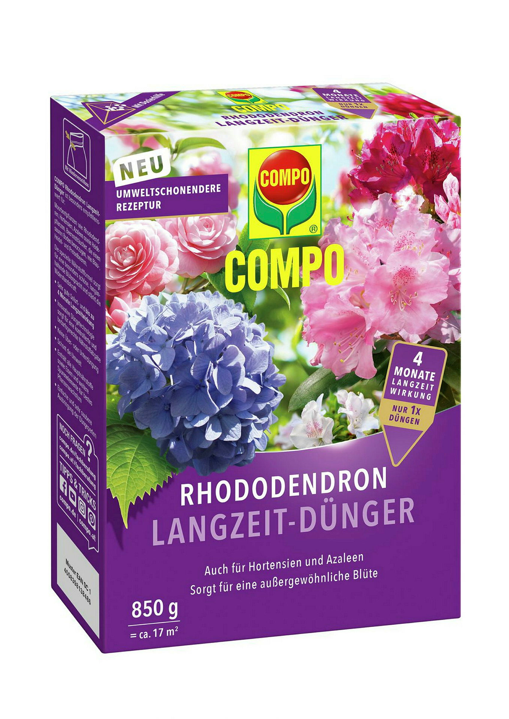 COMPO Rhododendron Langzeit-Dünger, 850 g