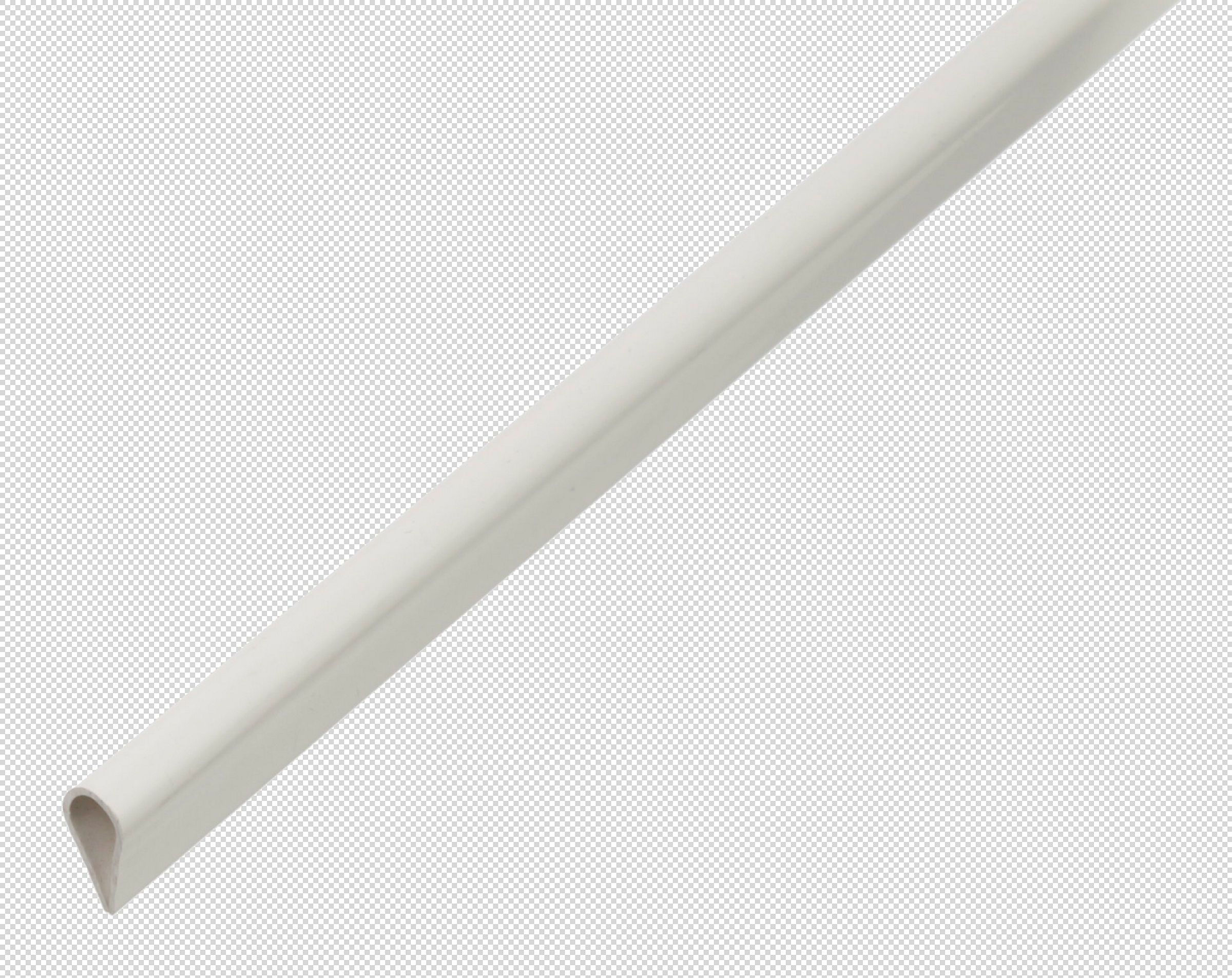 Klemmprofil 2m15x0,9 PVC weiß