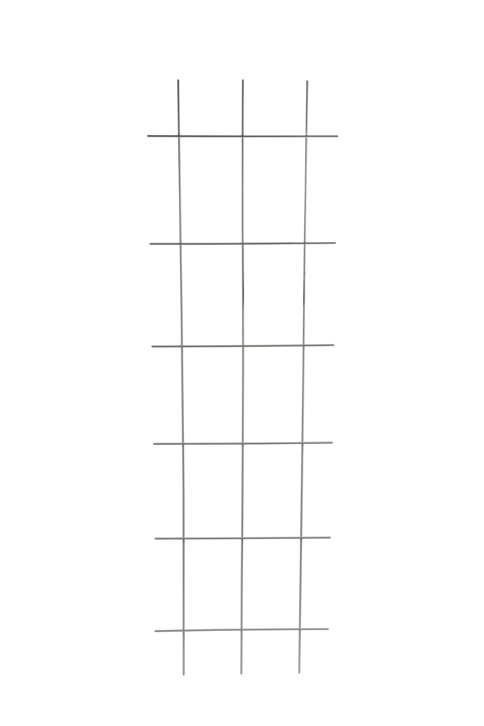 Draht Gitterspalier , PVC-beschichtet, 45x150 cm, weiß, eckig