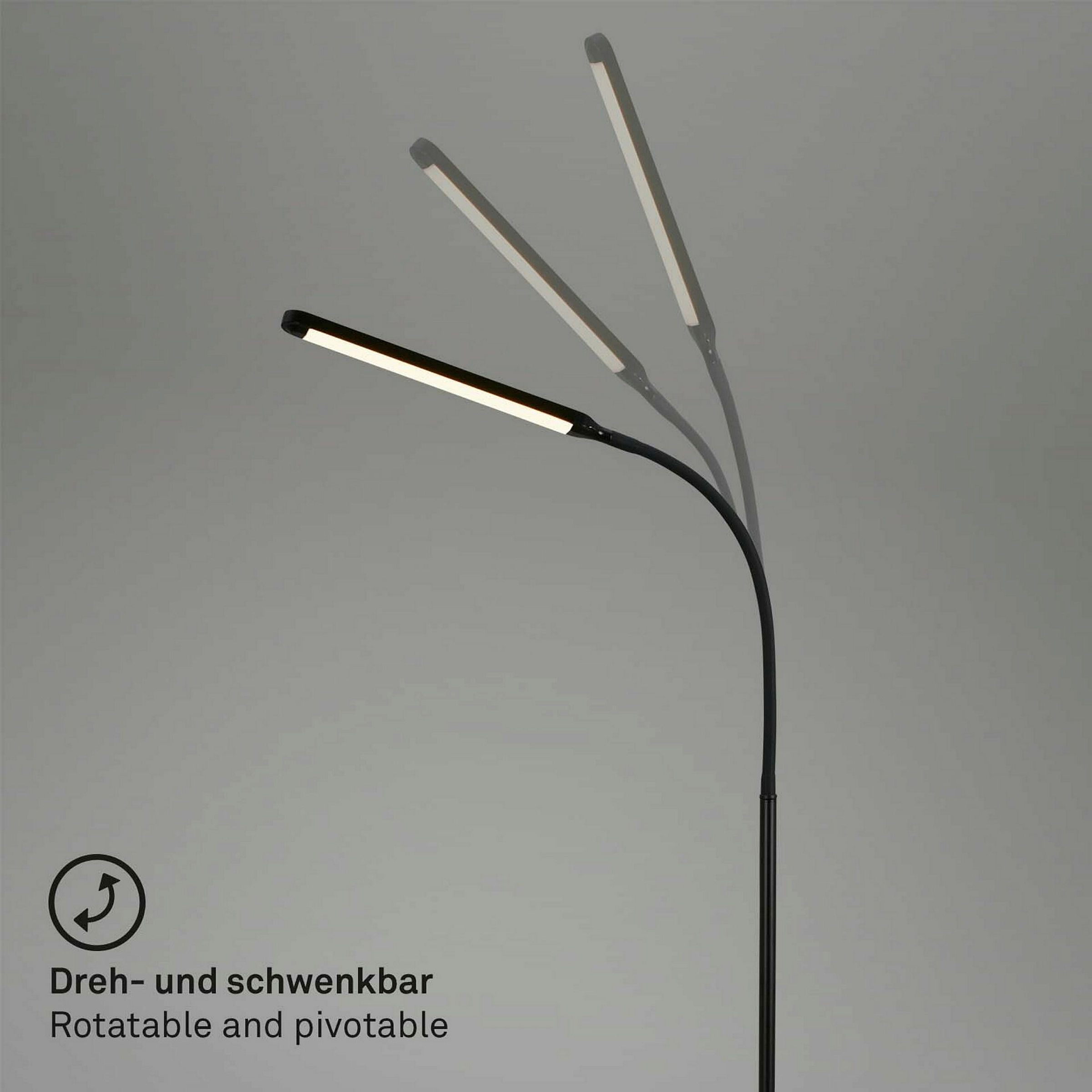 LED Stehleuchte, schwarz, 1xLED-Platine/6,5W