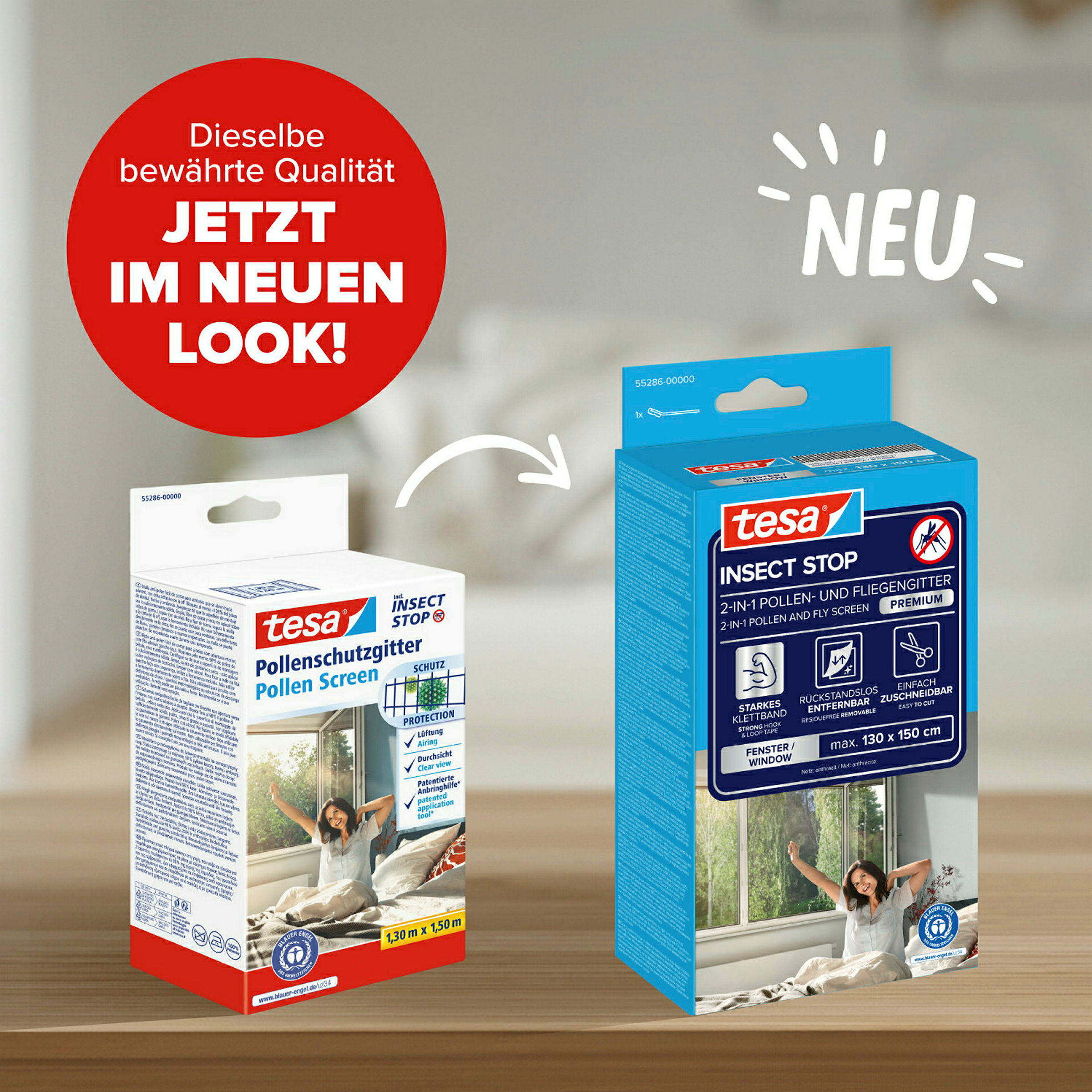 tesa® Pollenschutzgitter 1,30m x 1,50 m