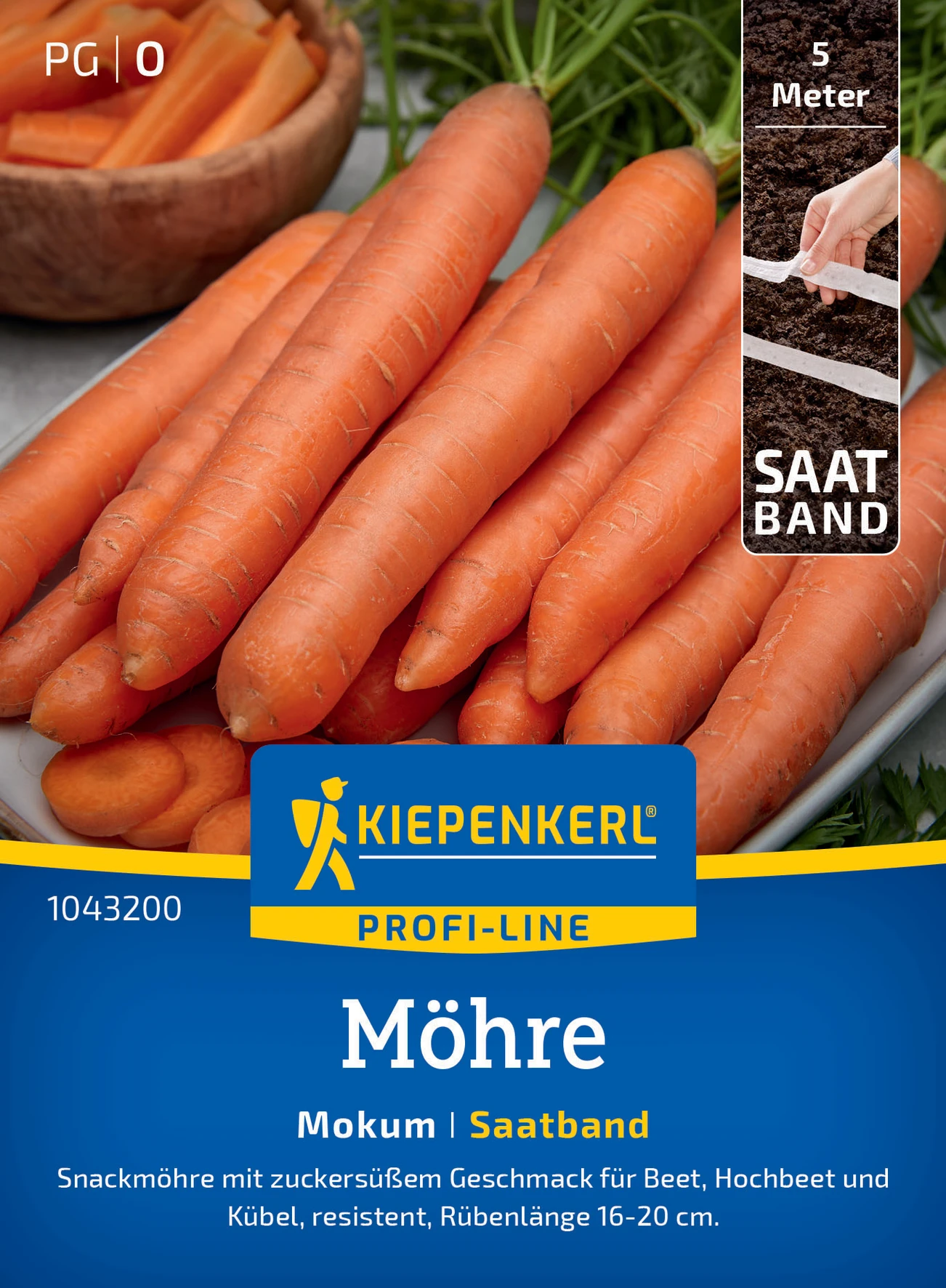 Kiepenkerl Möhre Mokum, F1, Saatband