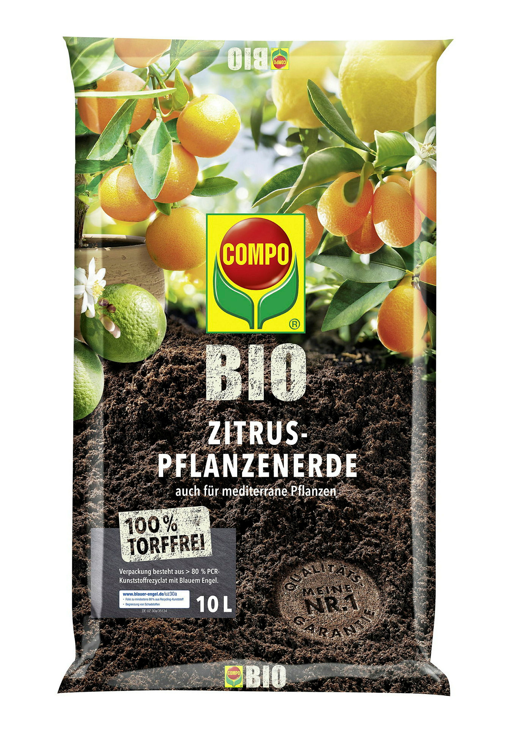 COMPO BIO Zitruspflanzenerdetorffrei 10 L