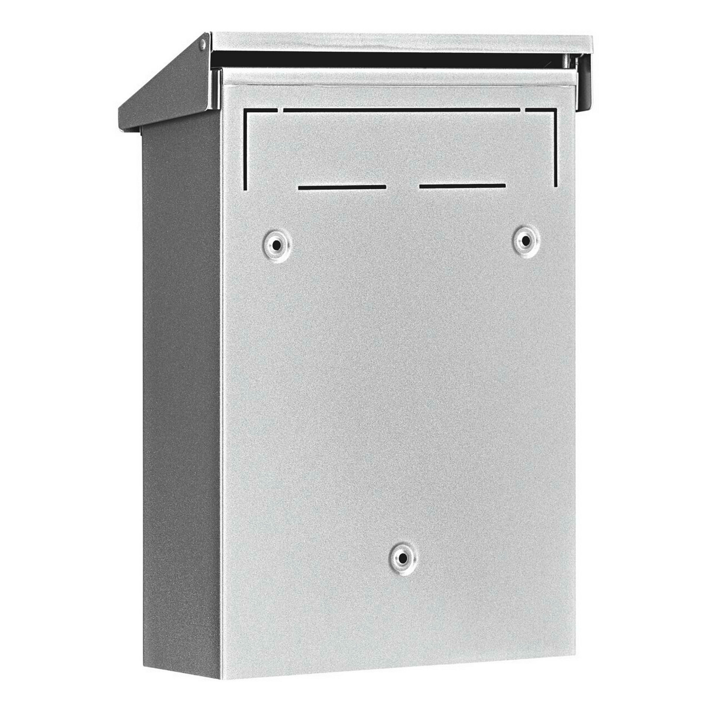Briefkasten Stahl-lackiert Daily 5861 Si silber