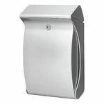 Kunststoff-Briefkasten Swing 4906 Si silber