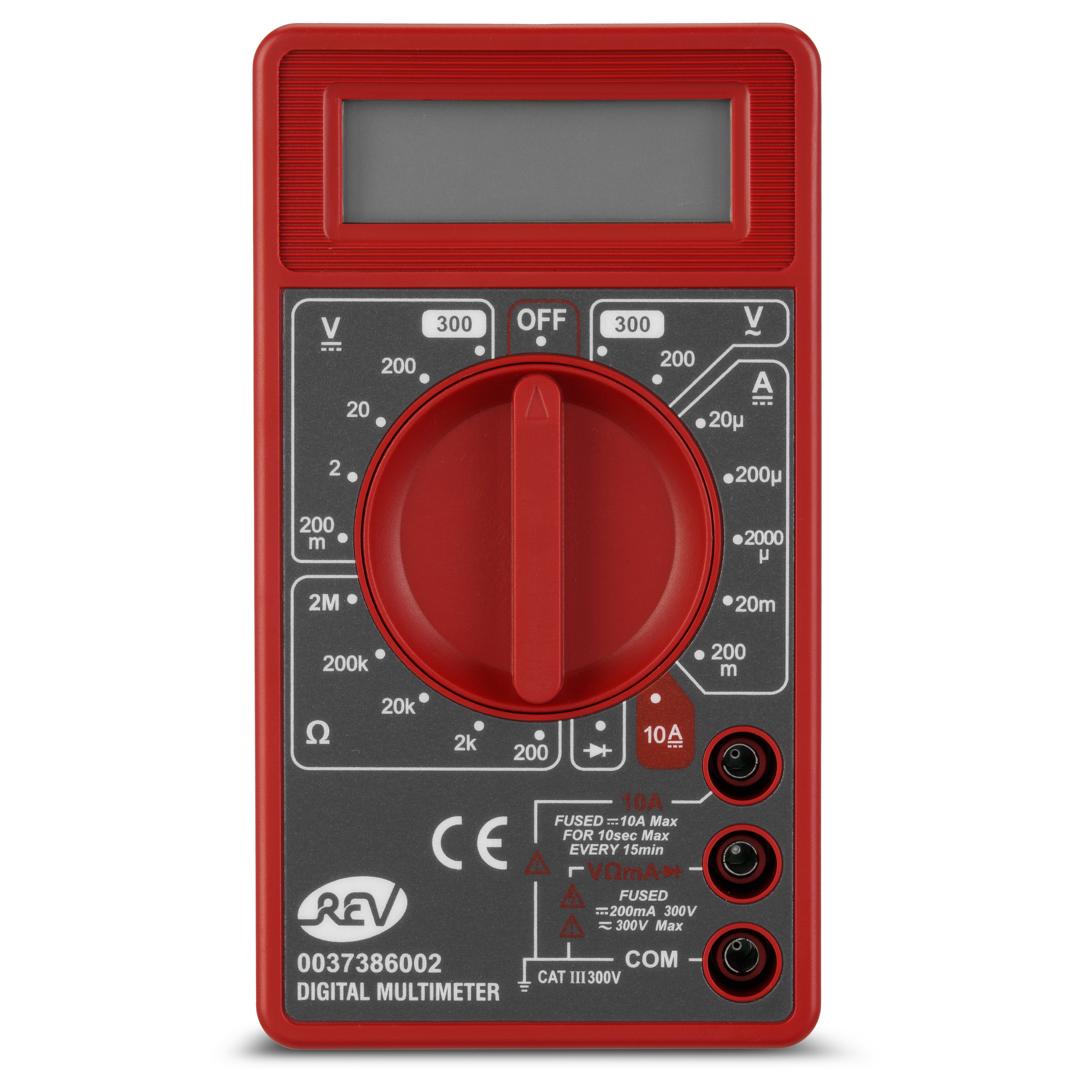 Vielfachmessgerät digital Basic schwarz/rot