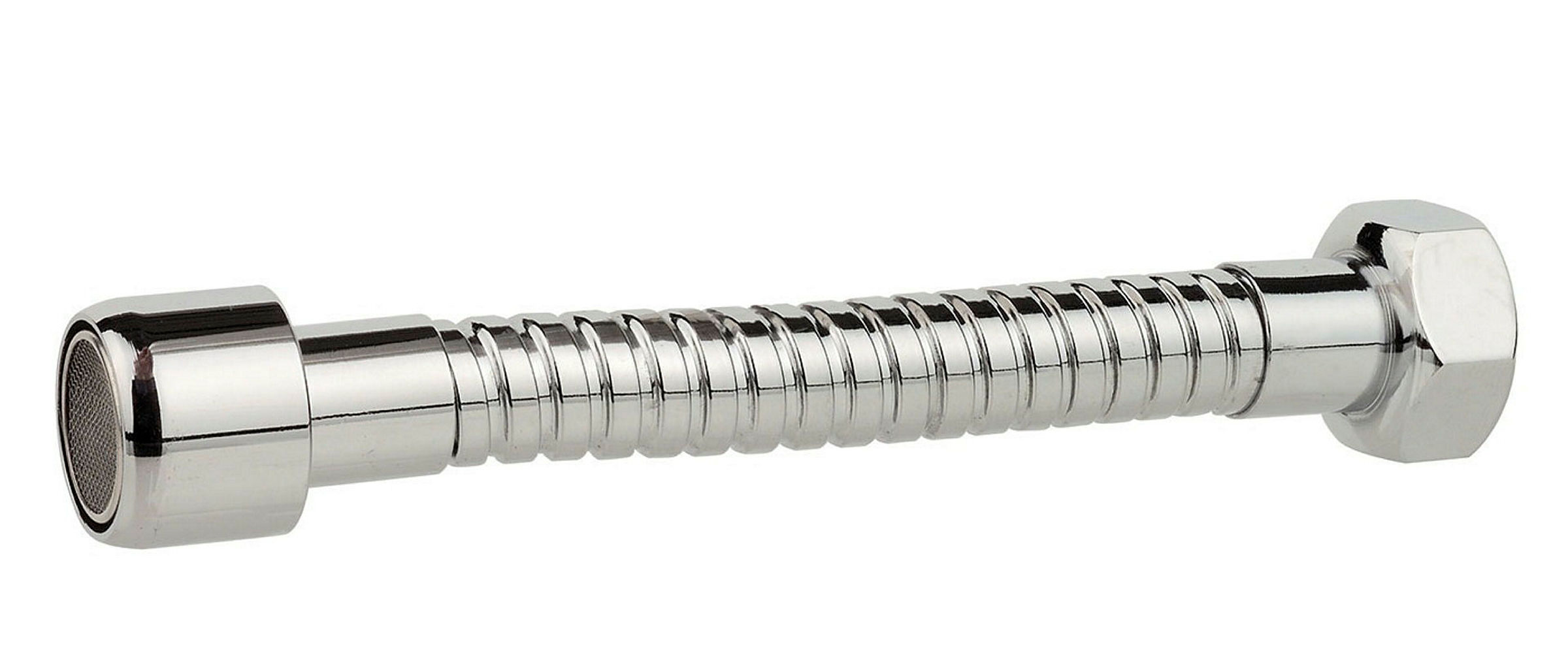 Metall-Schlauch, Chrom, M22IG x 130 mm, mit Mischdüse